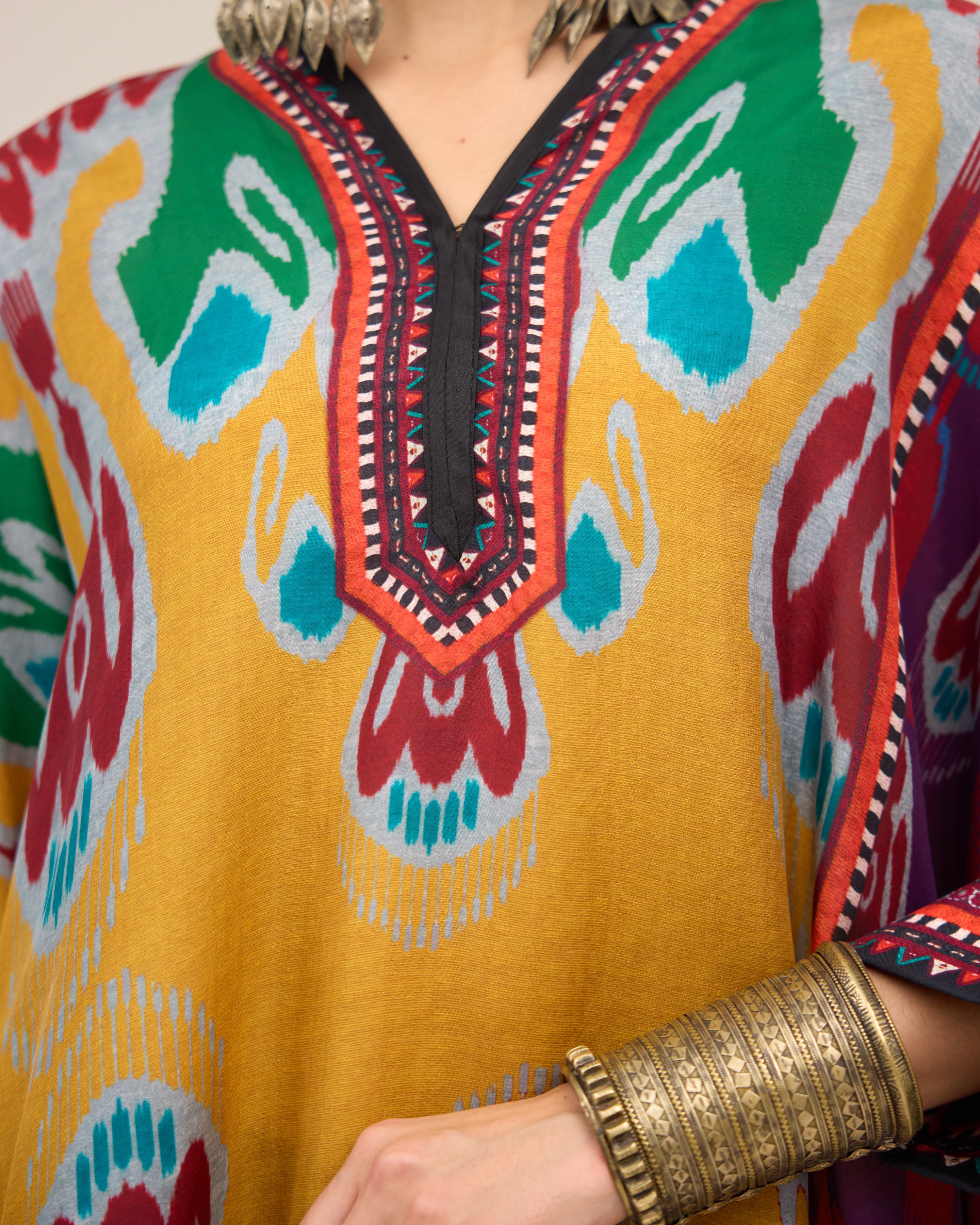 Tangier : Chanel 36" - Mustard/Multi