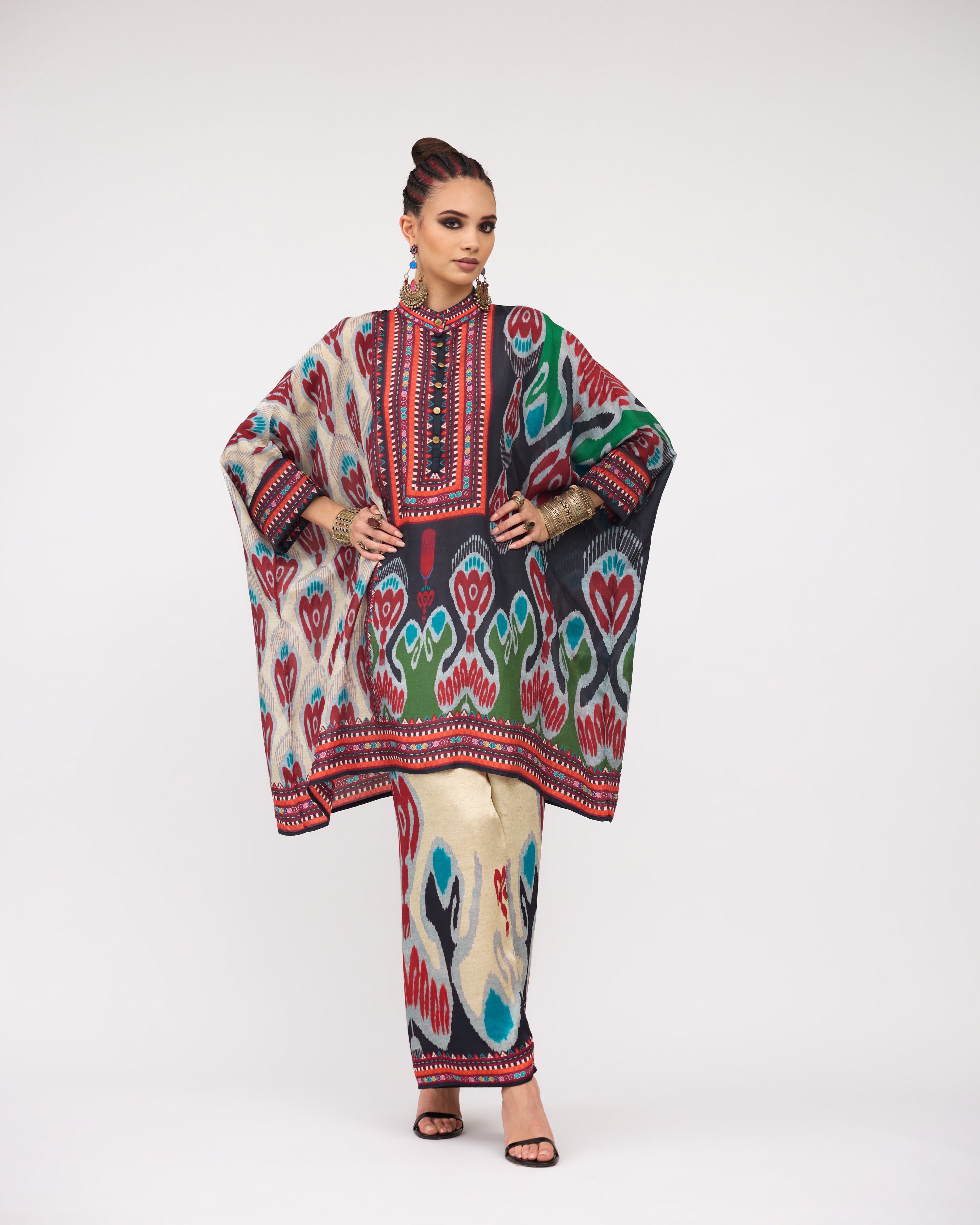 Tangier : Chanel 36" - Charcoal/Multi