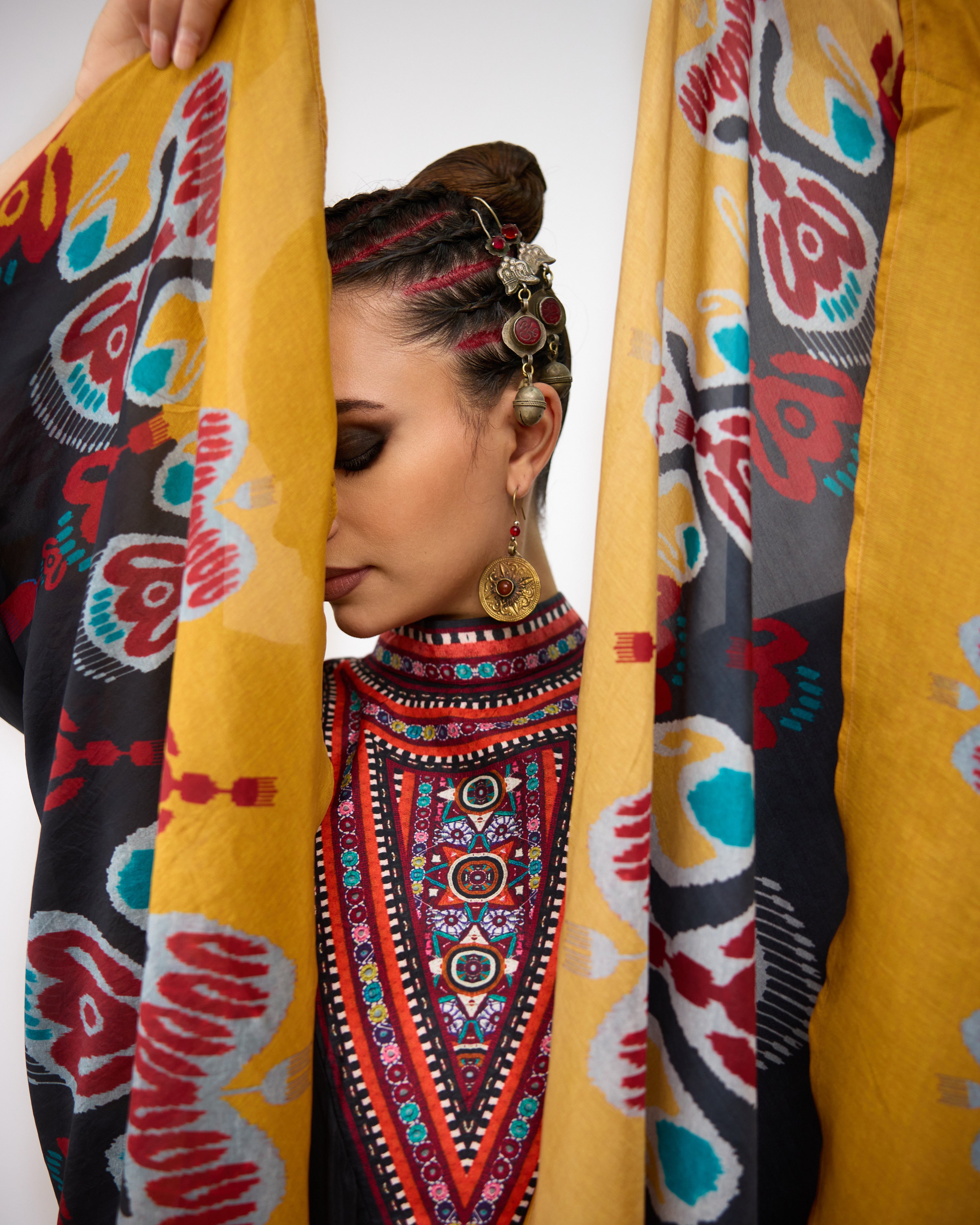 Tangier : Farah - Charcoal/Multi