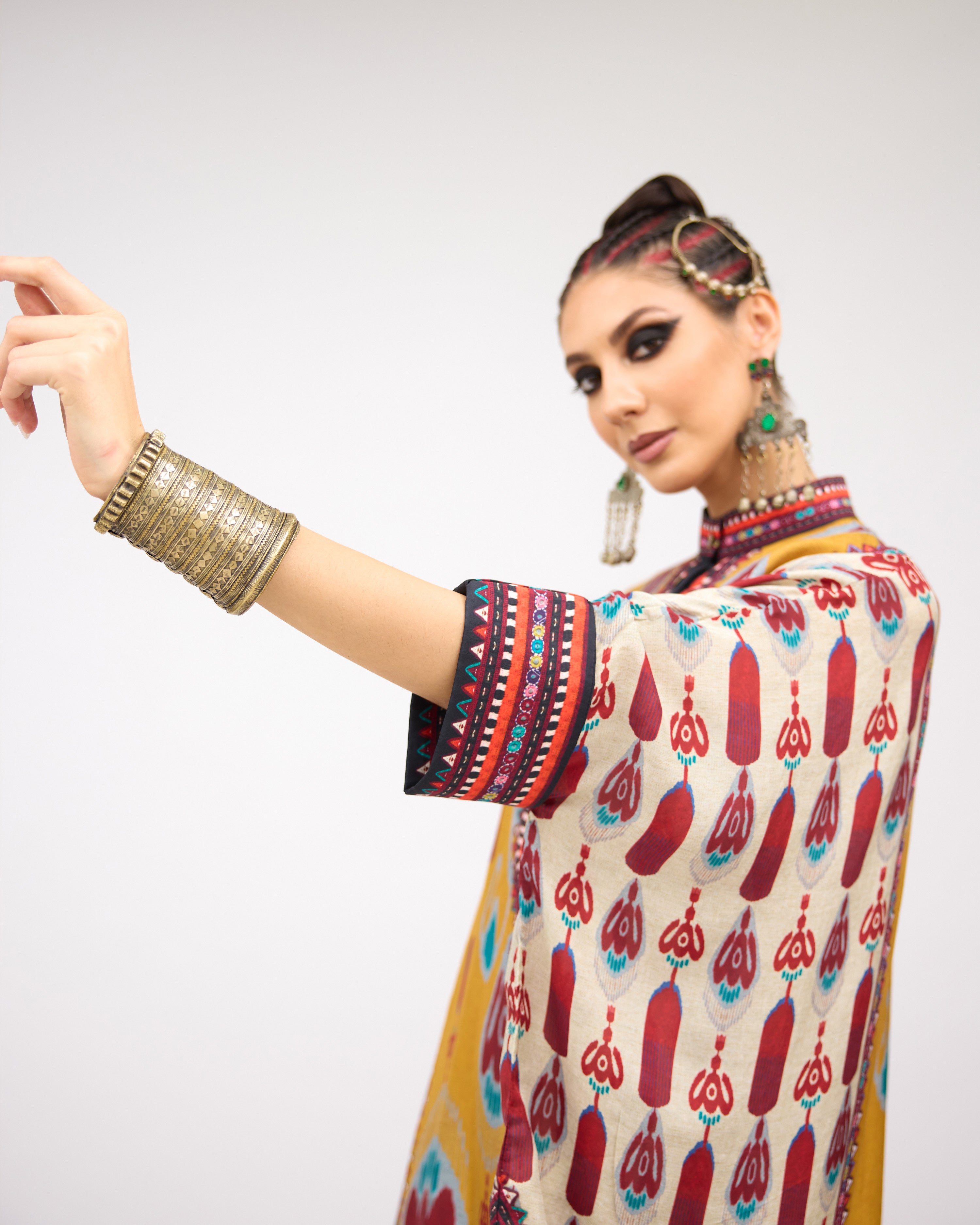 Tangier : Chantelle 42" - Mustard/Multi
