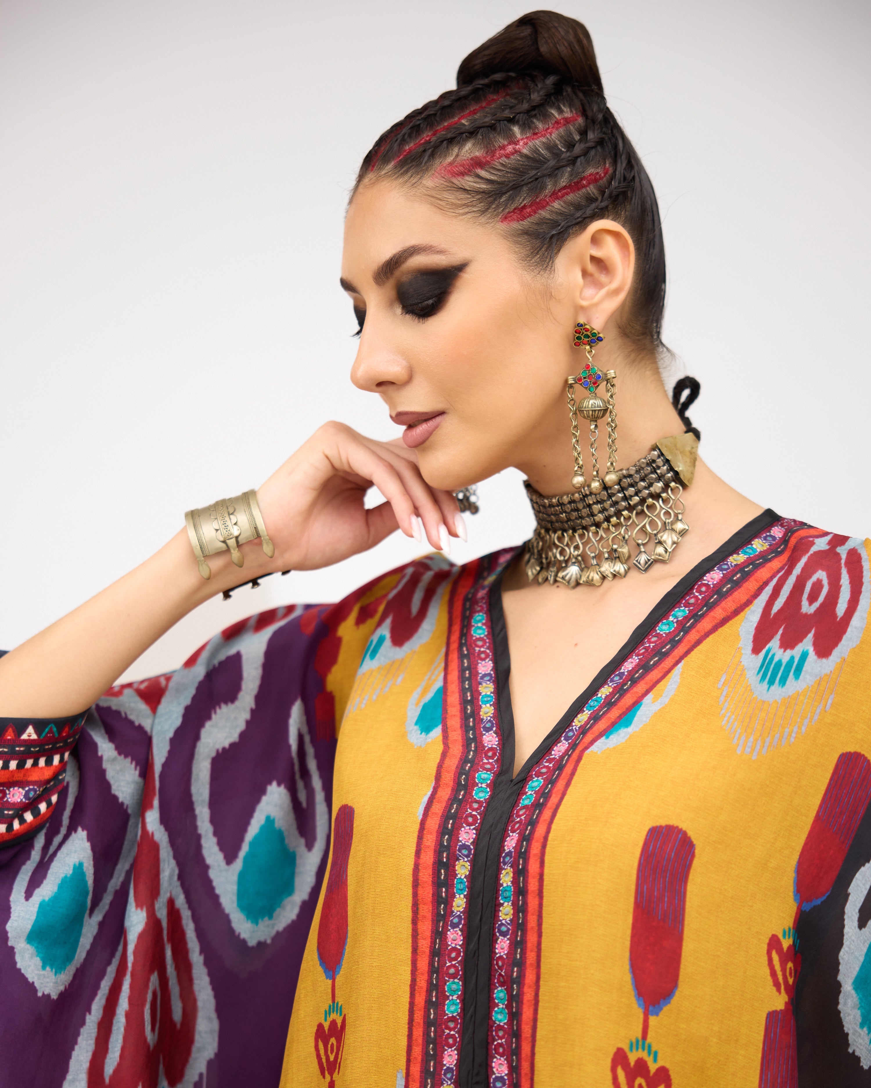 Tangier : Chantelle 42" - Mustard/Multi