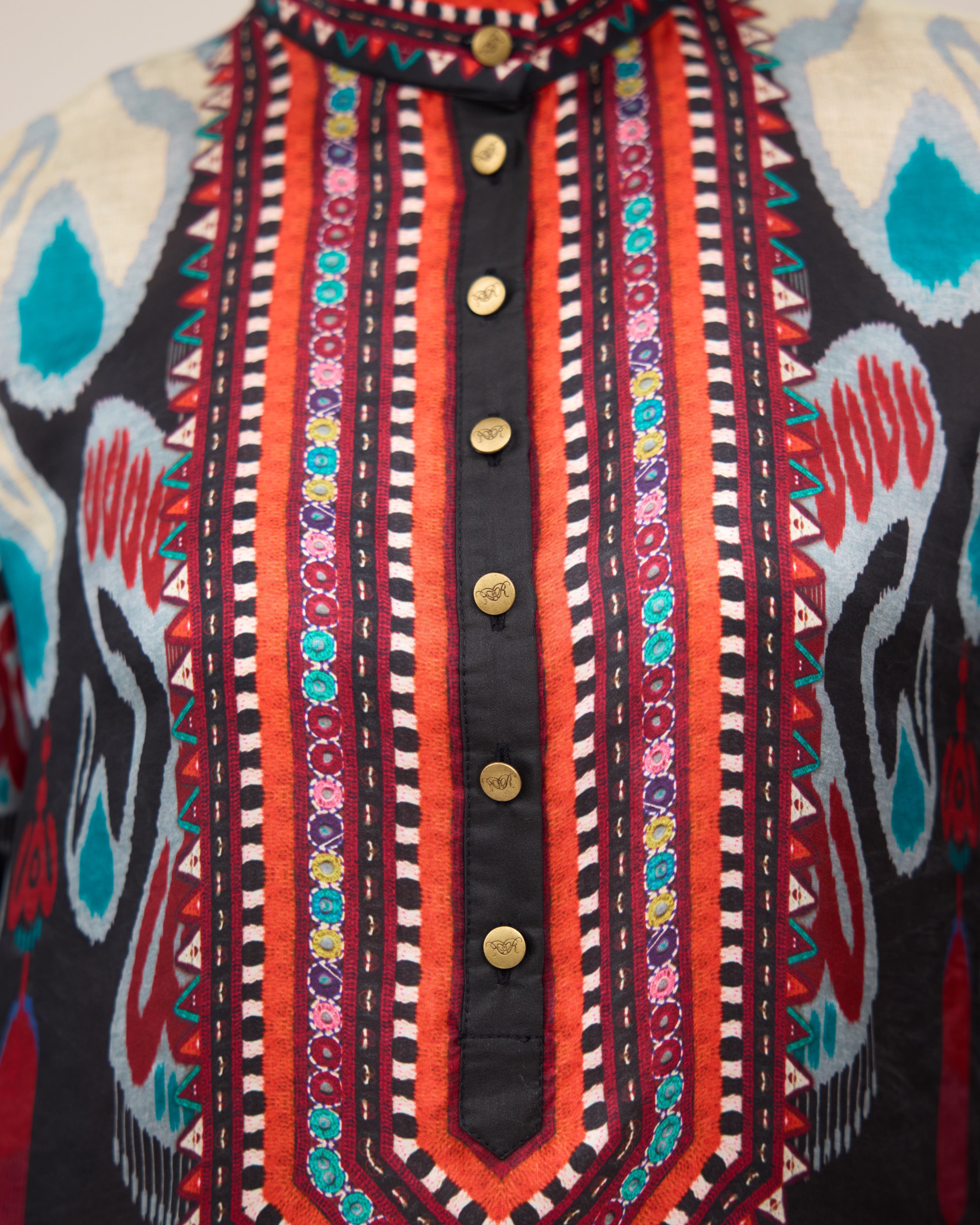 Tangier : Navya - Charcoal/Multi