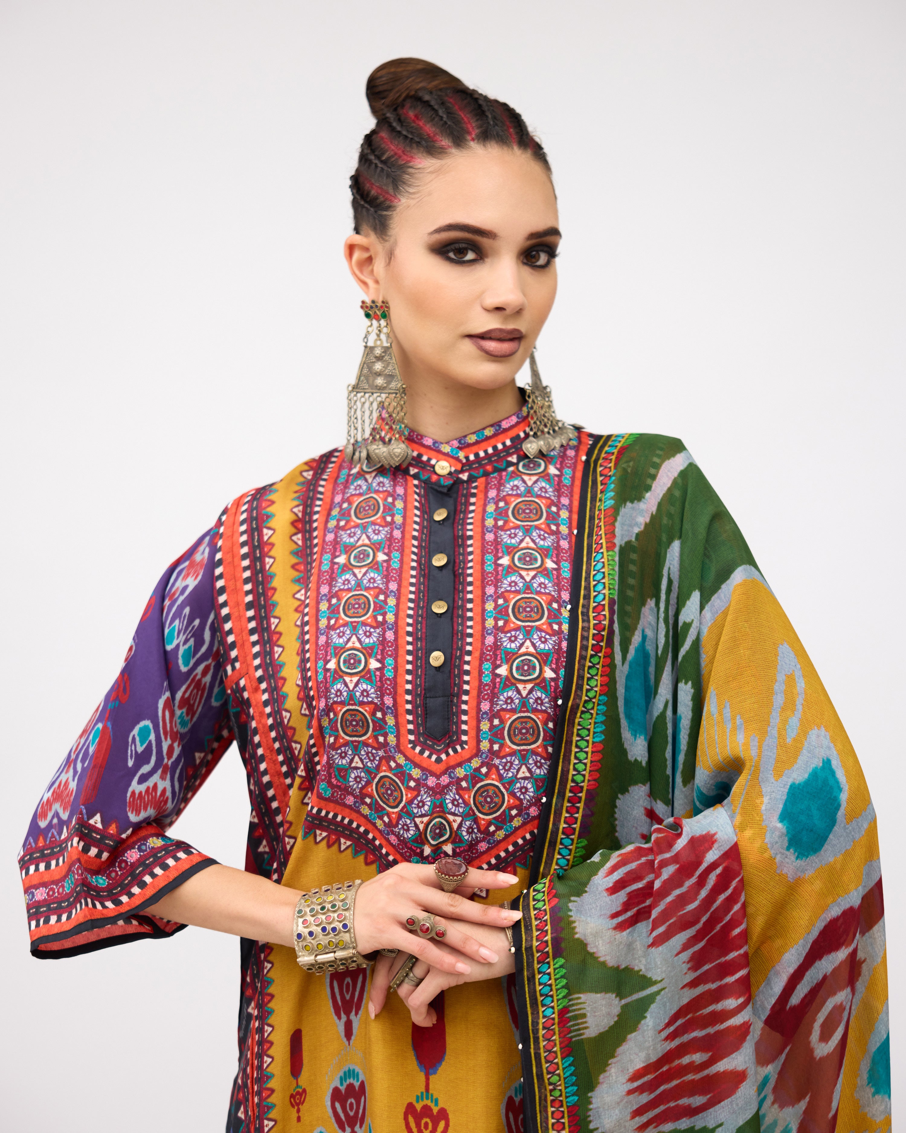 Tangier : Ghazala - Mustard/Multi