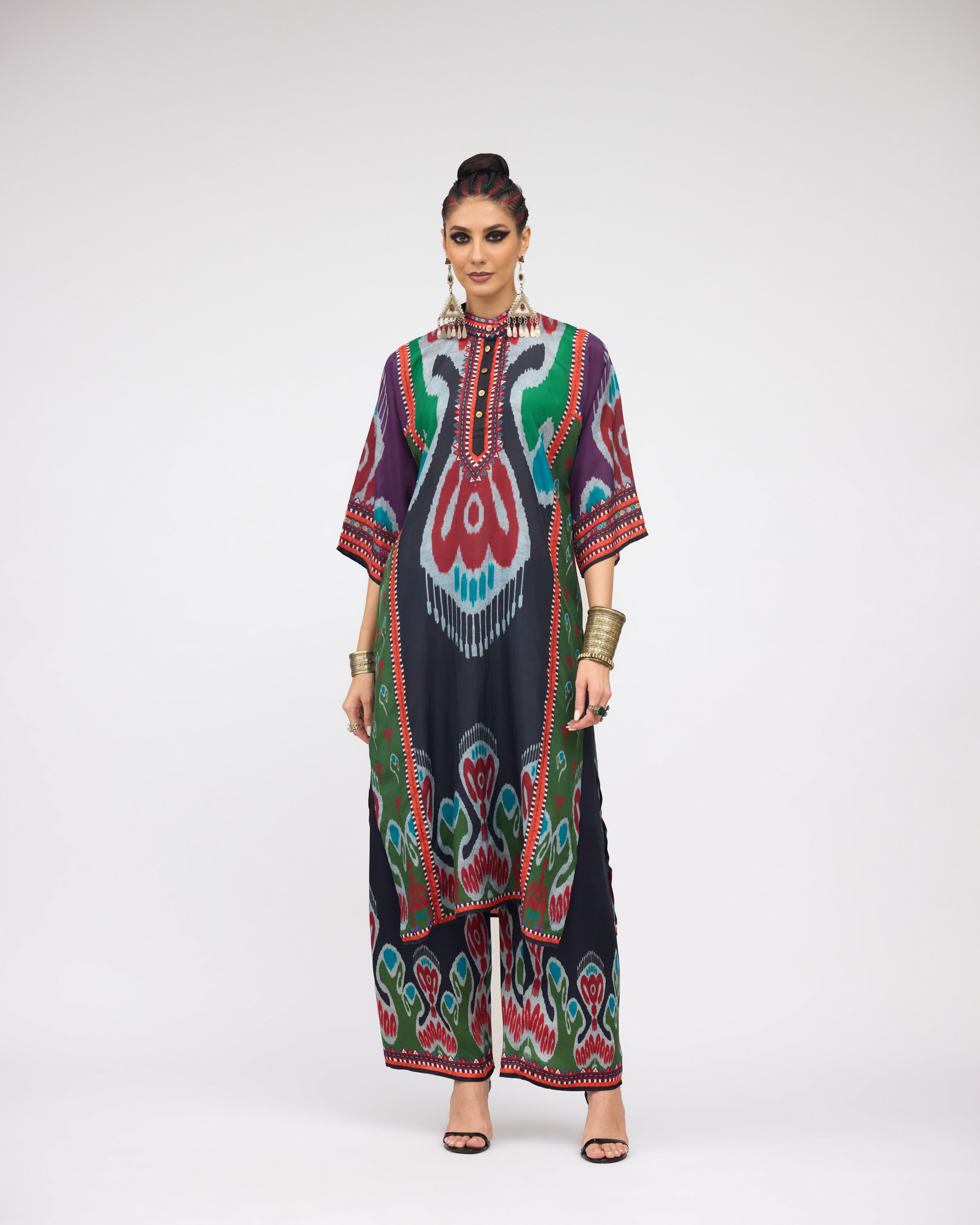Tangier : Ghazala - Charcoal/Multi