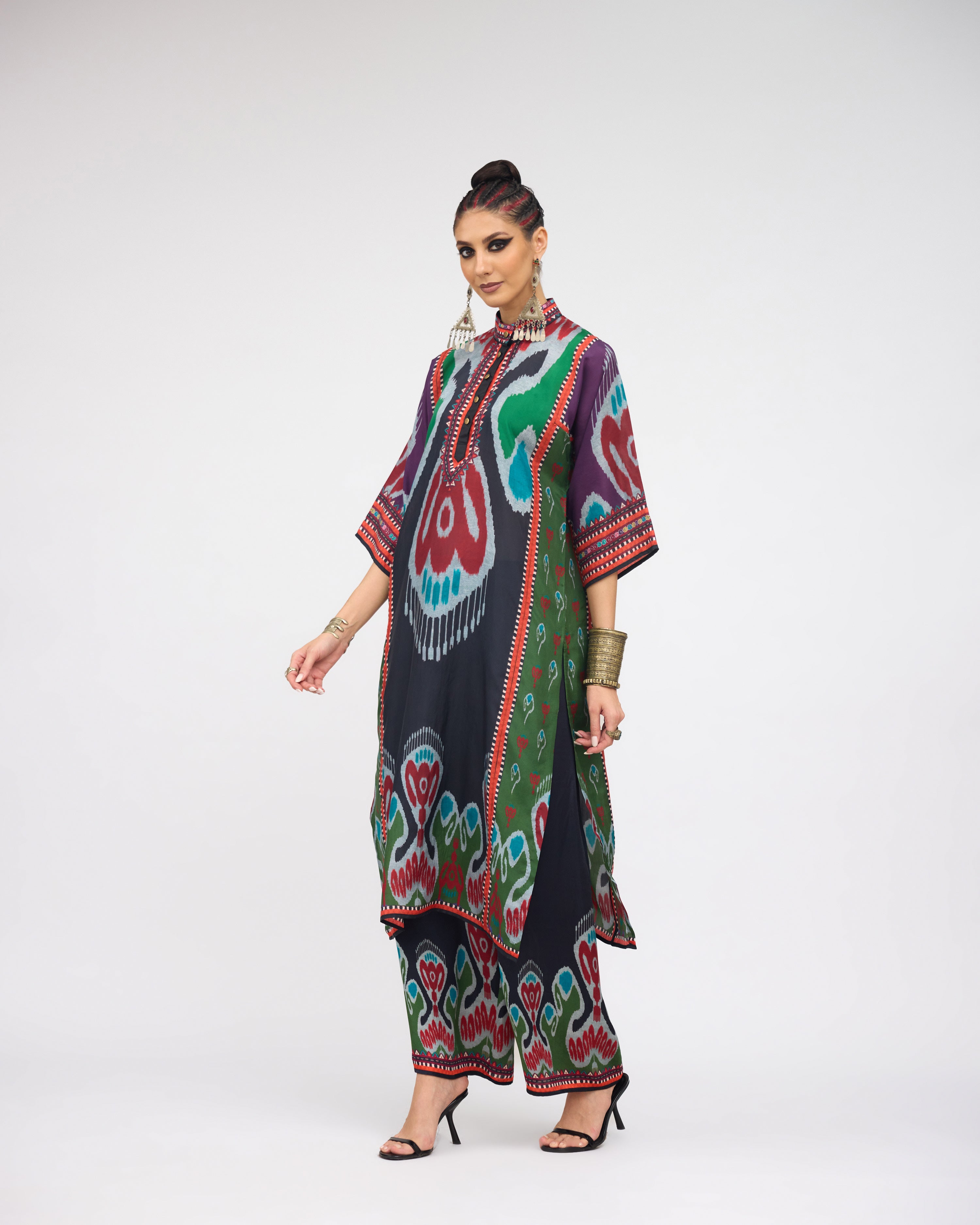 Tangier : Ghazala - Charcoal/Multi