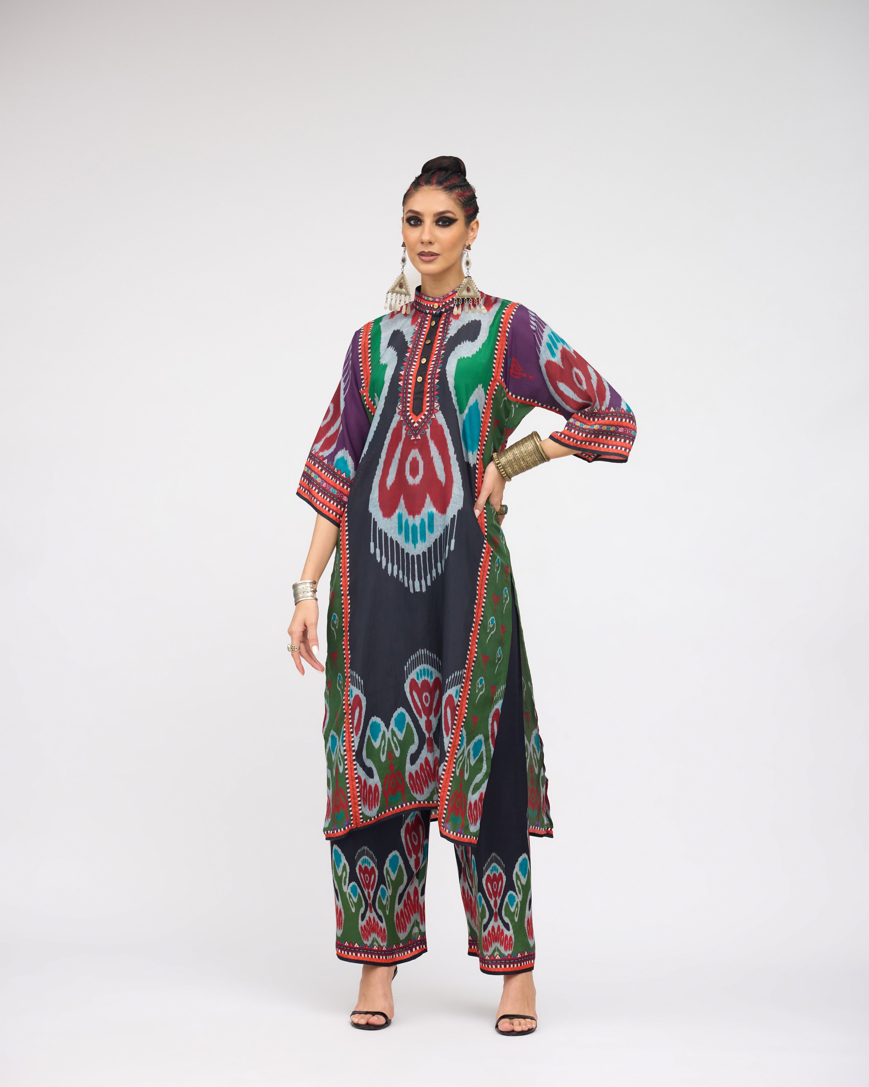 Tangier : Ghazala - Charcoal/Multi