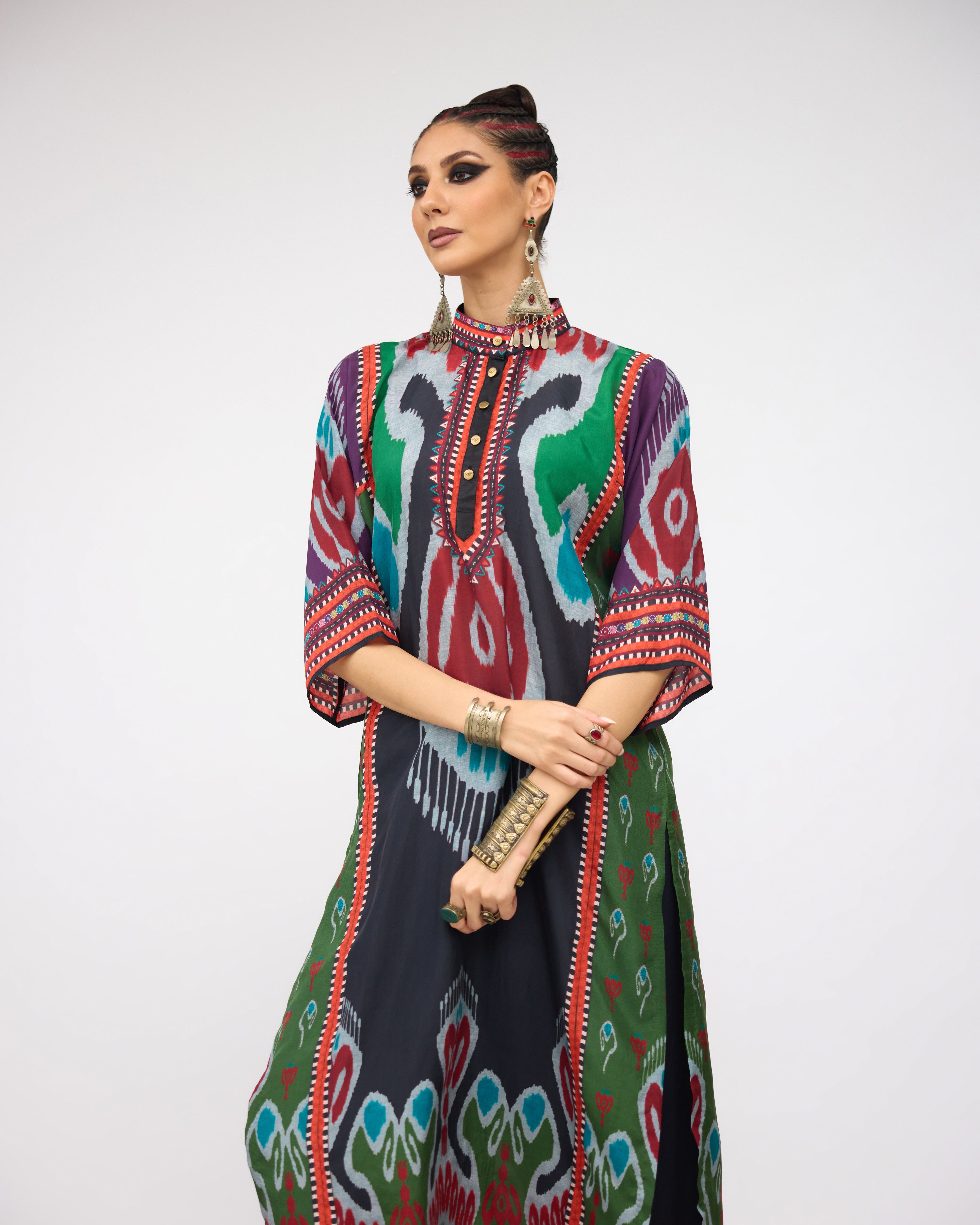 Tangier : Ghazala - Charcoal/Multi