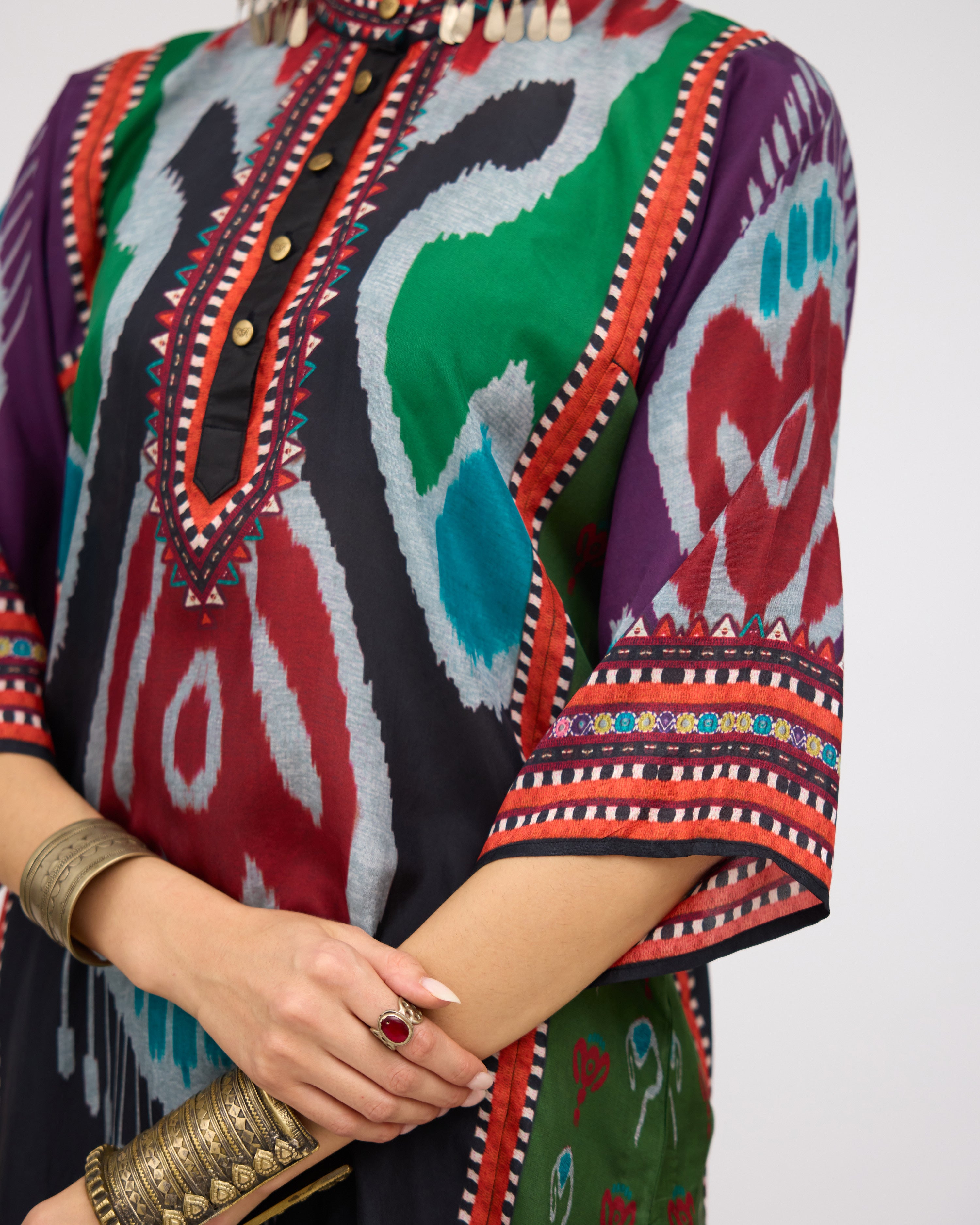 Tangier : Ghazala - Charcoal/Multi