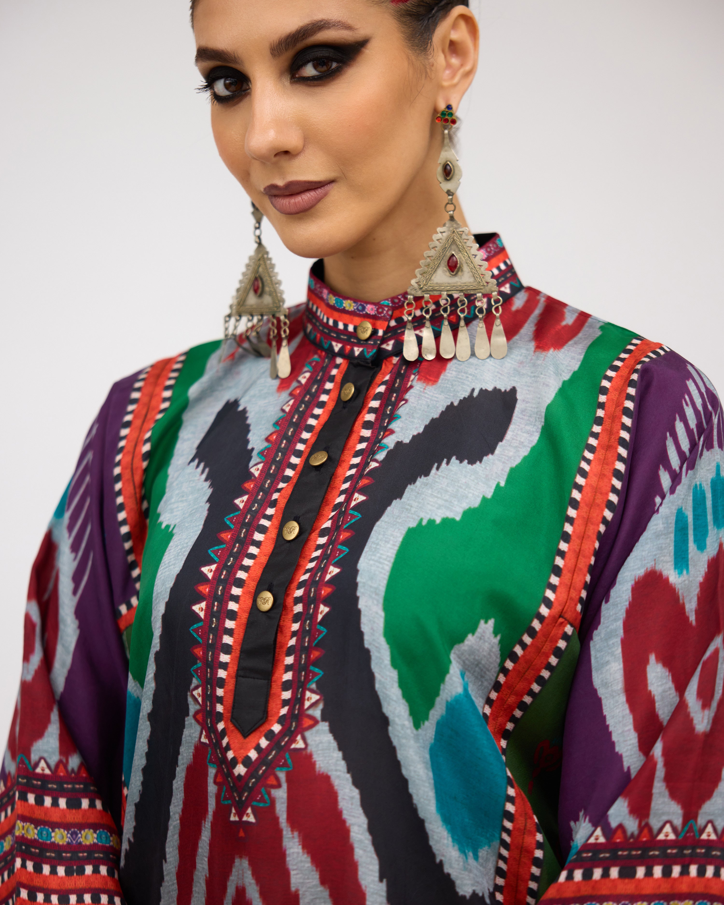 Tangier : Ghazala - Charcoal/Multi