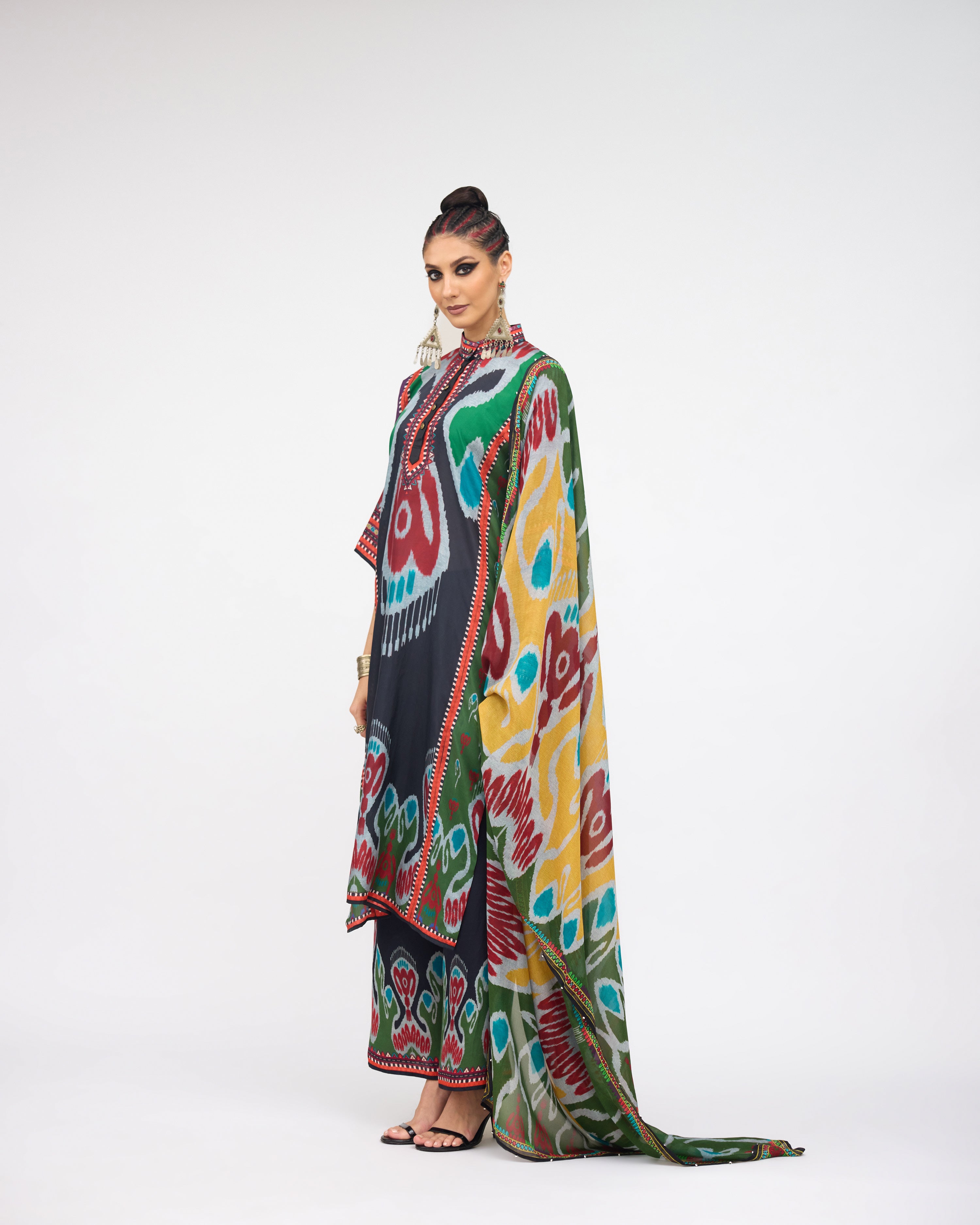 Tangier : Ghazala - Charcoal/Multi