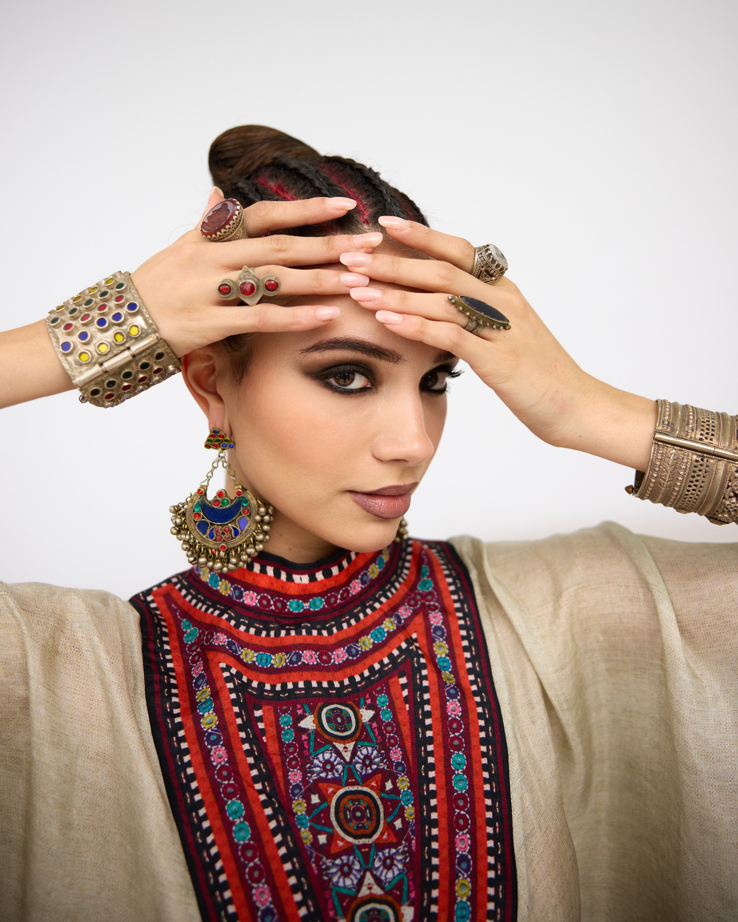 Tangier : Farah - Eggshell/Multi
