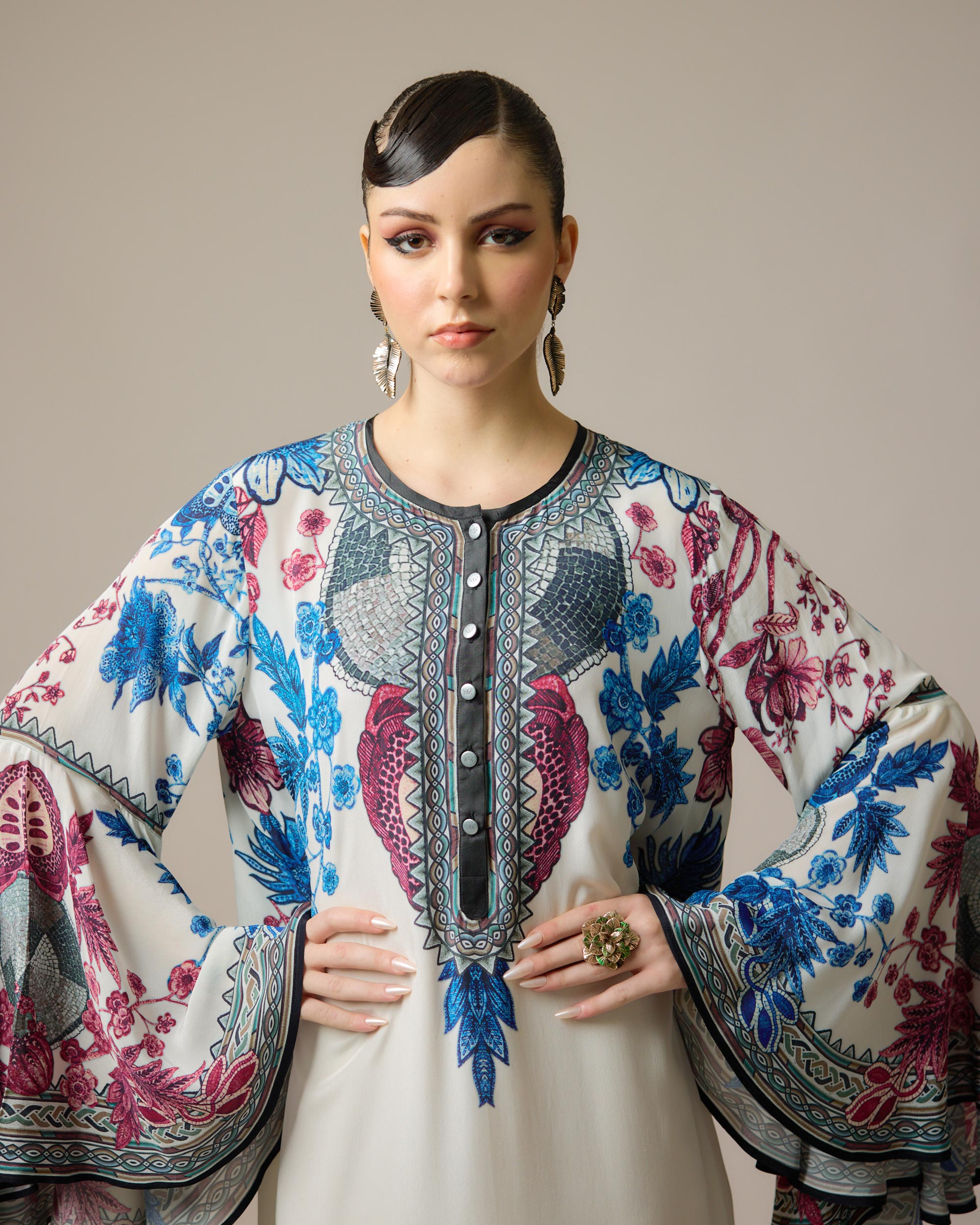 Florence : Bionda - Blue/Raspberry