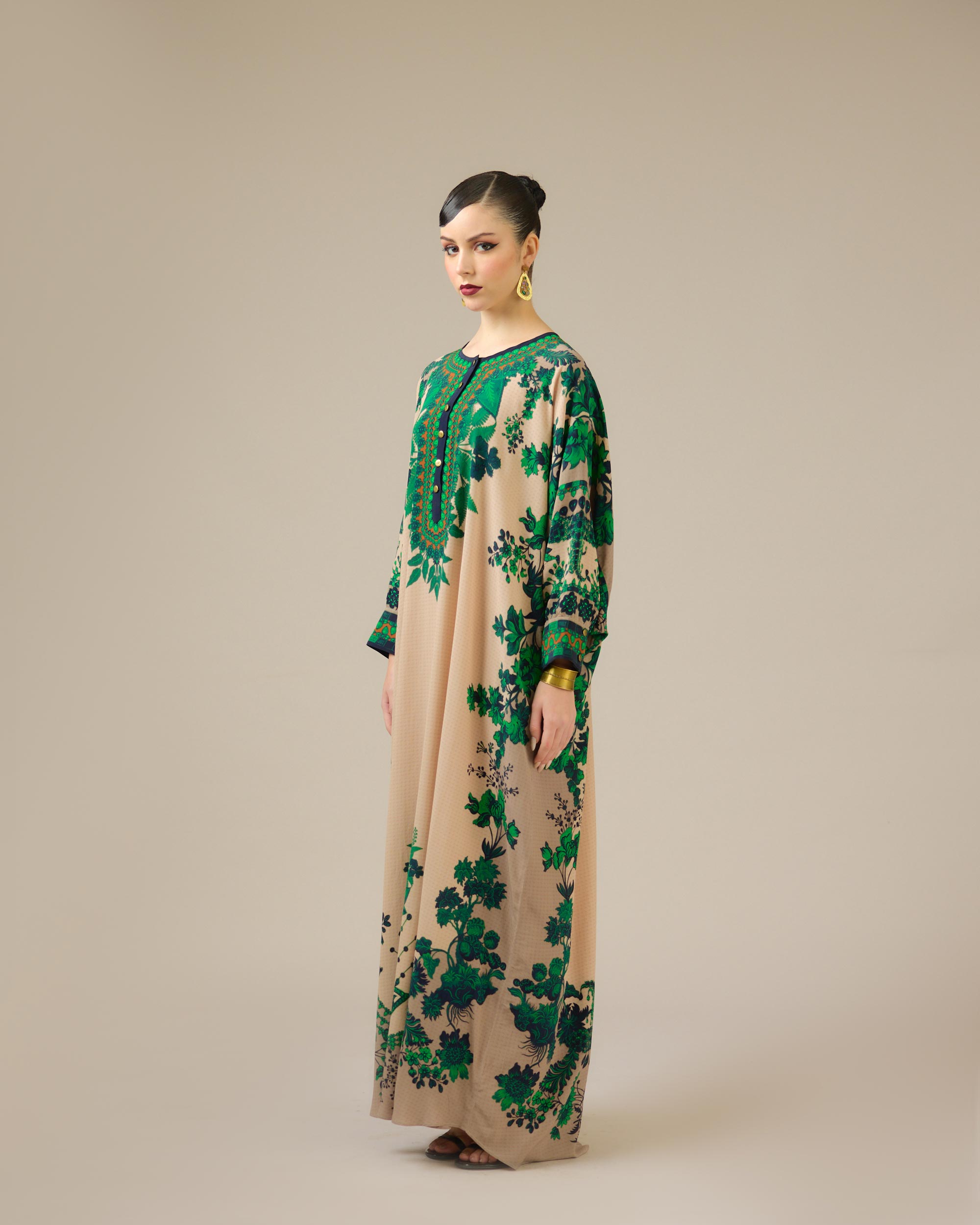 Nizam : Mabel - Nude/Emerald