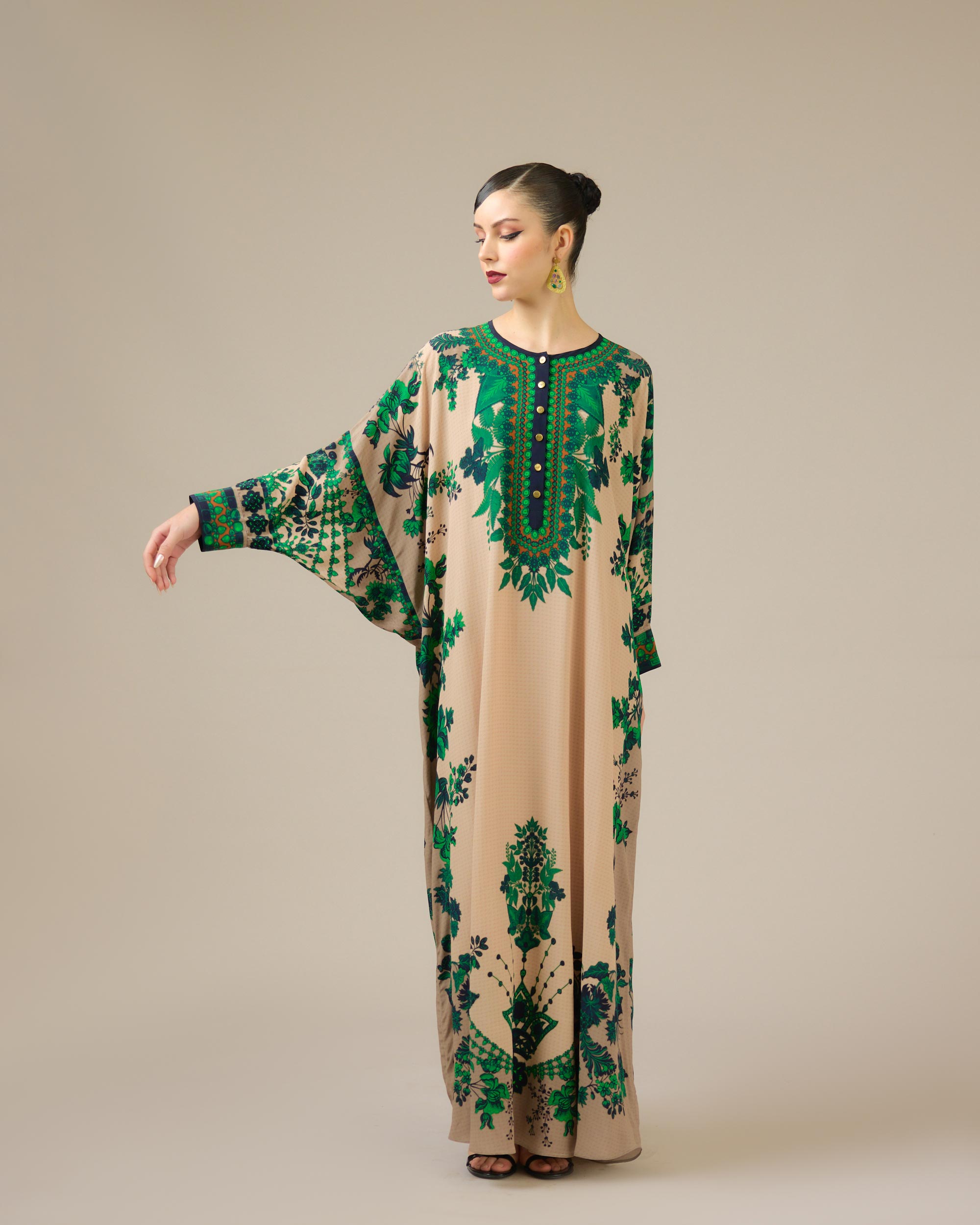 Nizam : Mabel - Nude/Emerald