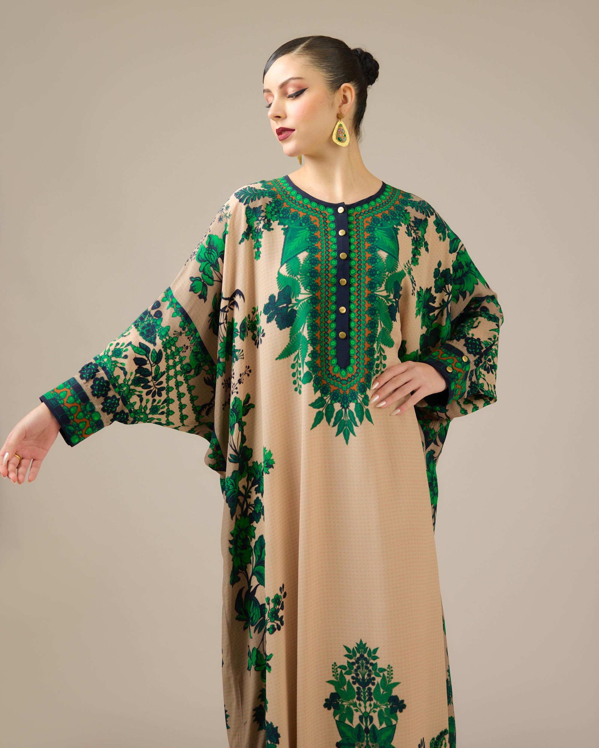 Nizam : Mabel - Nude/Emerald