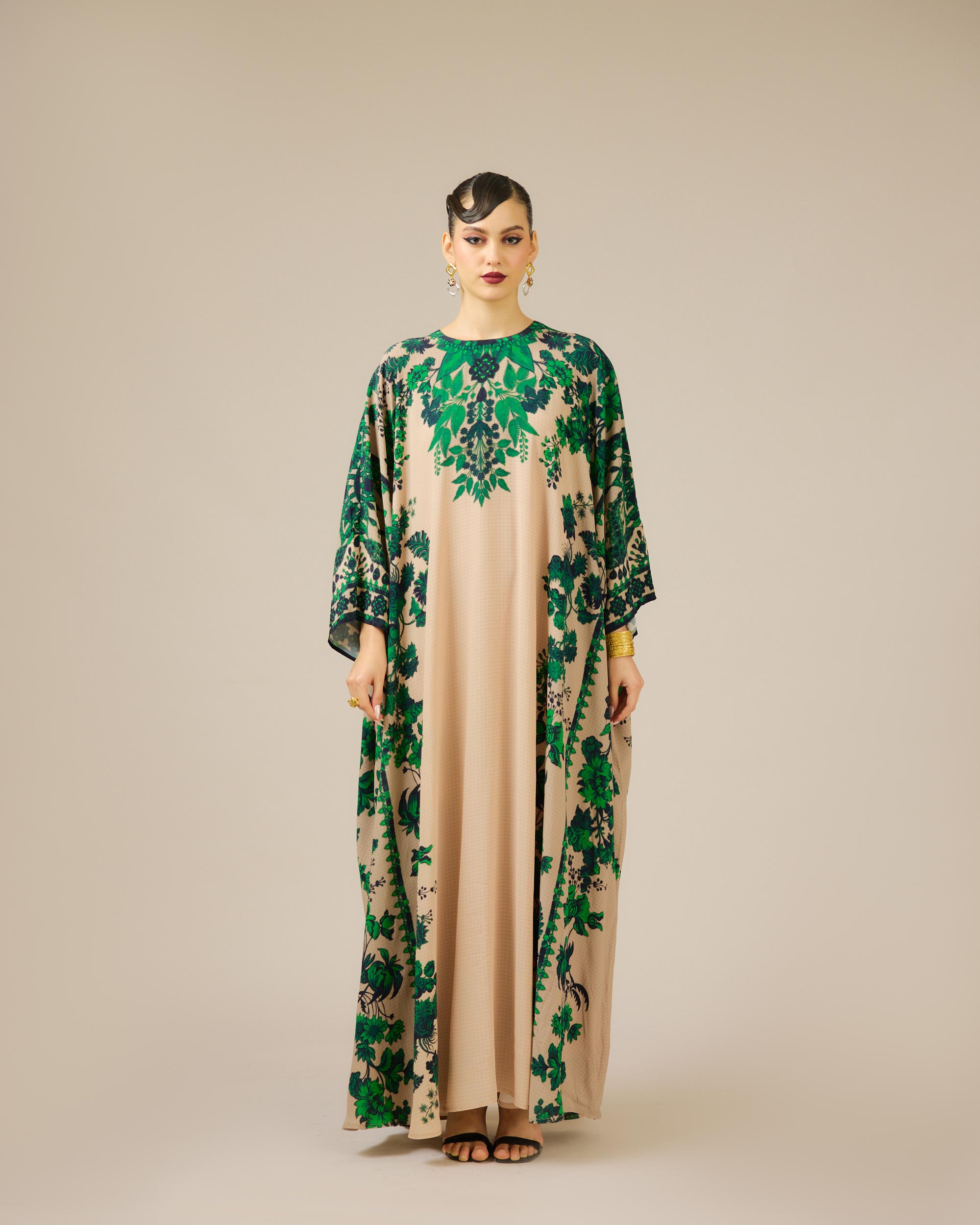 Nizam : Insha - Nude/Emerald