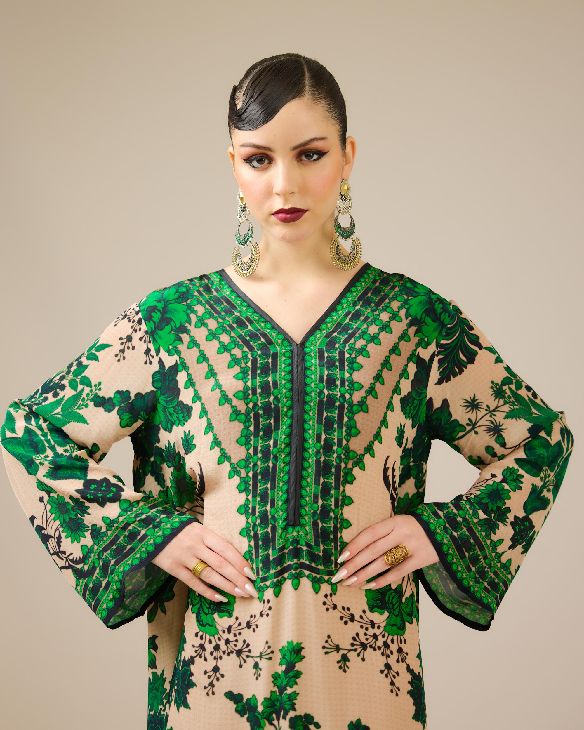 Nizam : Chantel - Nude/Emerald
