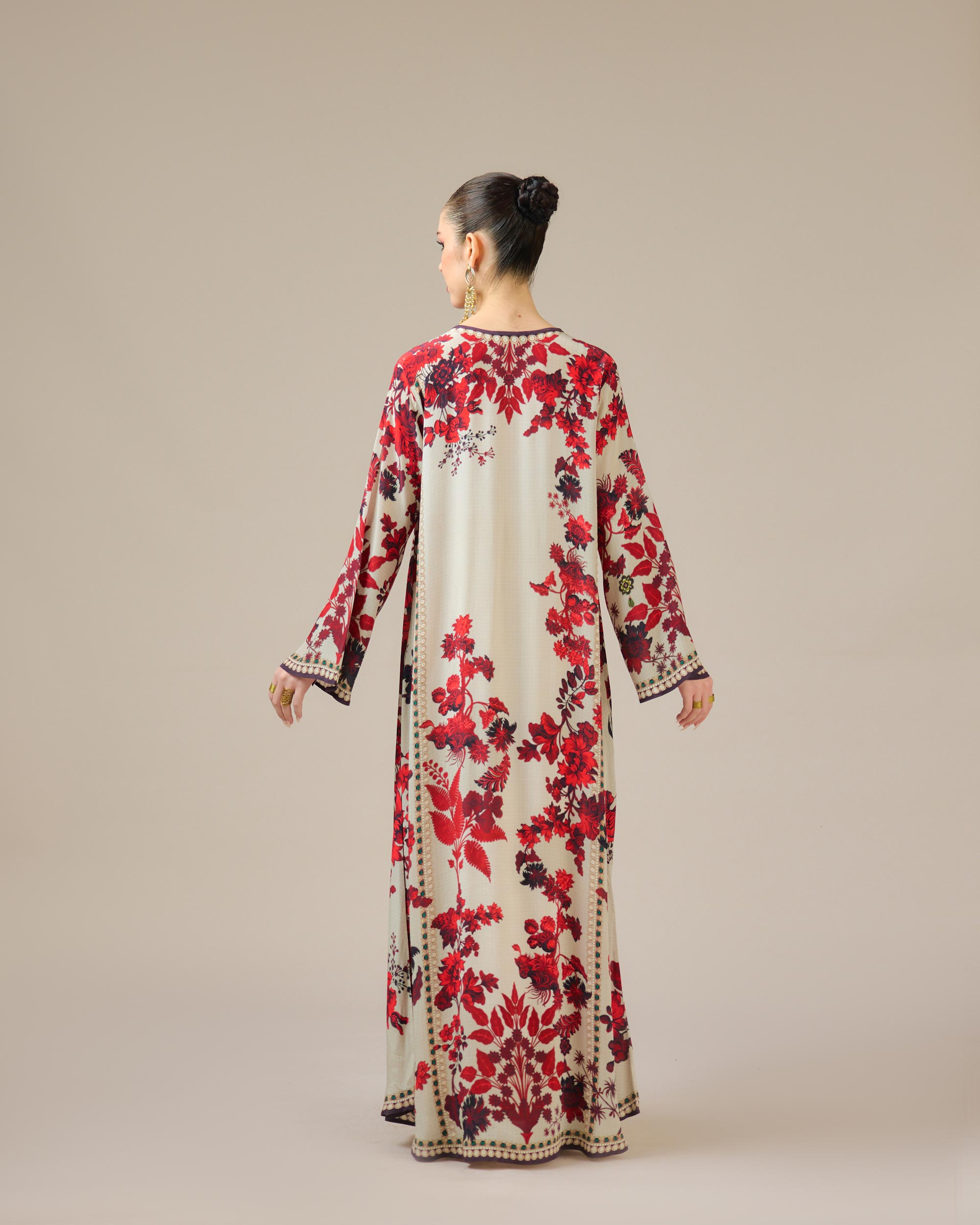 Nizam : Ghazala - Ivory/Red