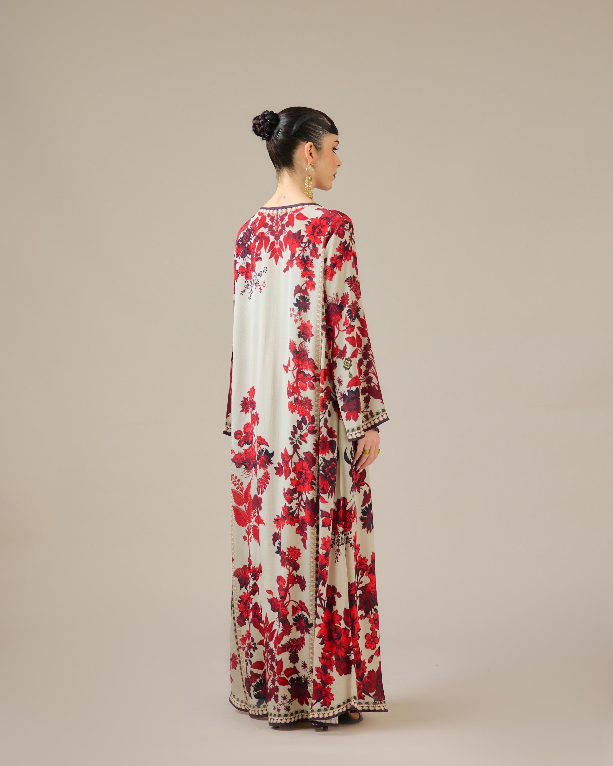 Nizam : Ghazala - Ivory/Red