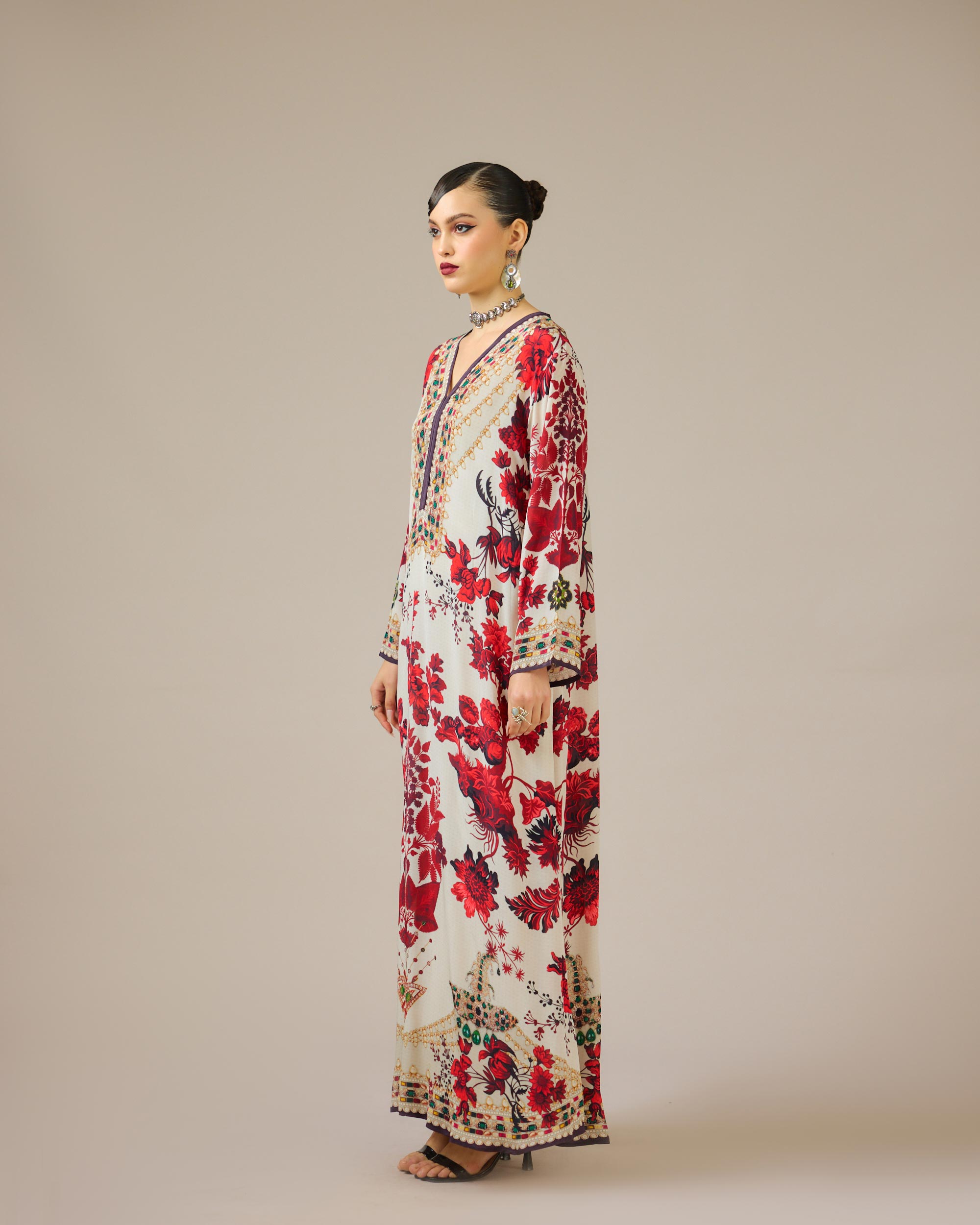 Nizam : Chantel - Ivory/Red
