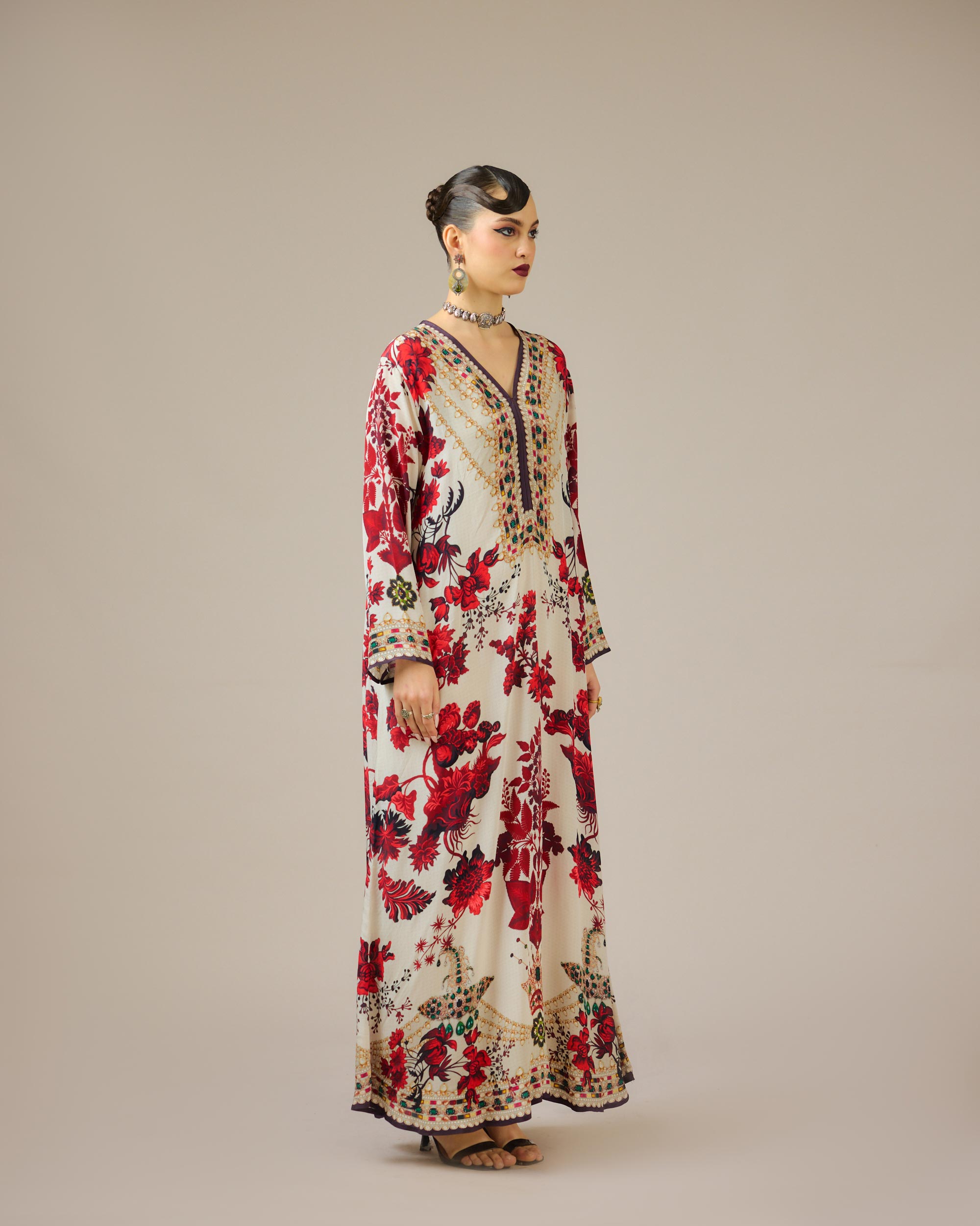 Nizam : Chantel - Ivory/Red