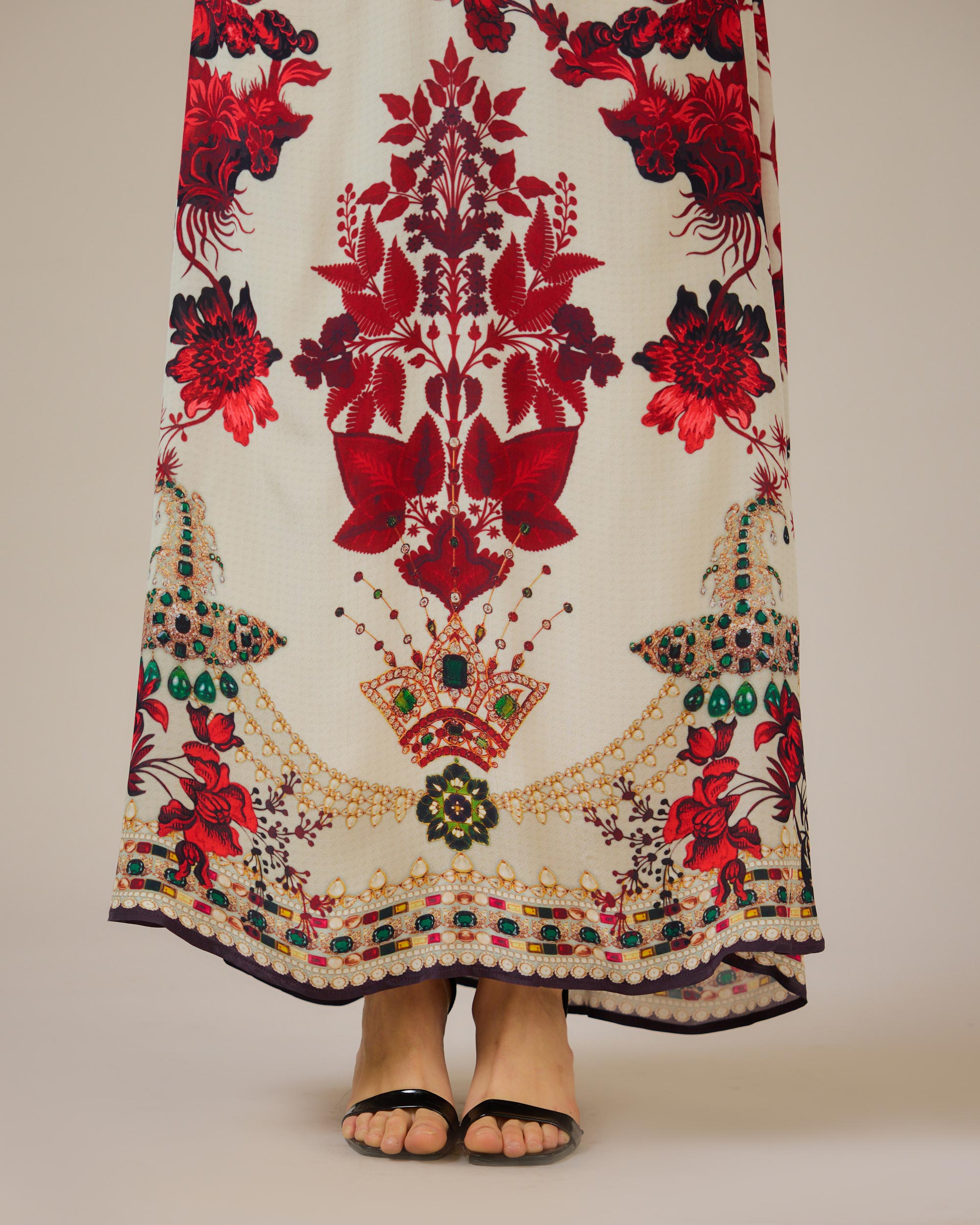Nizam : Chantel - Ivory/Red