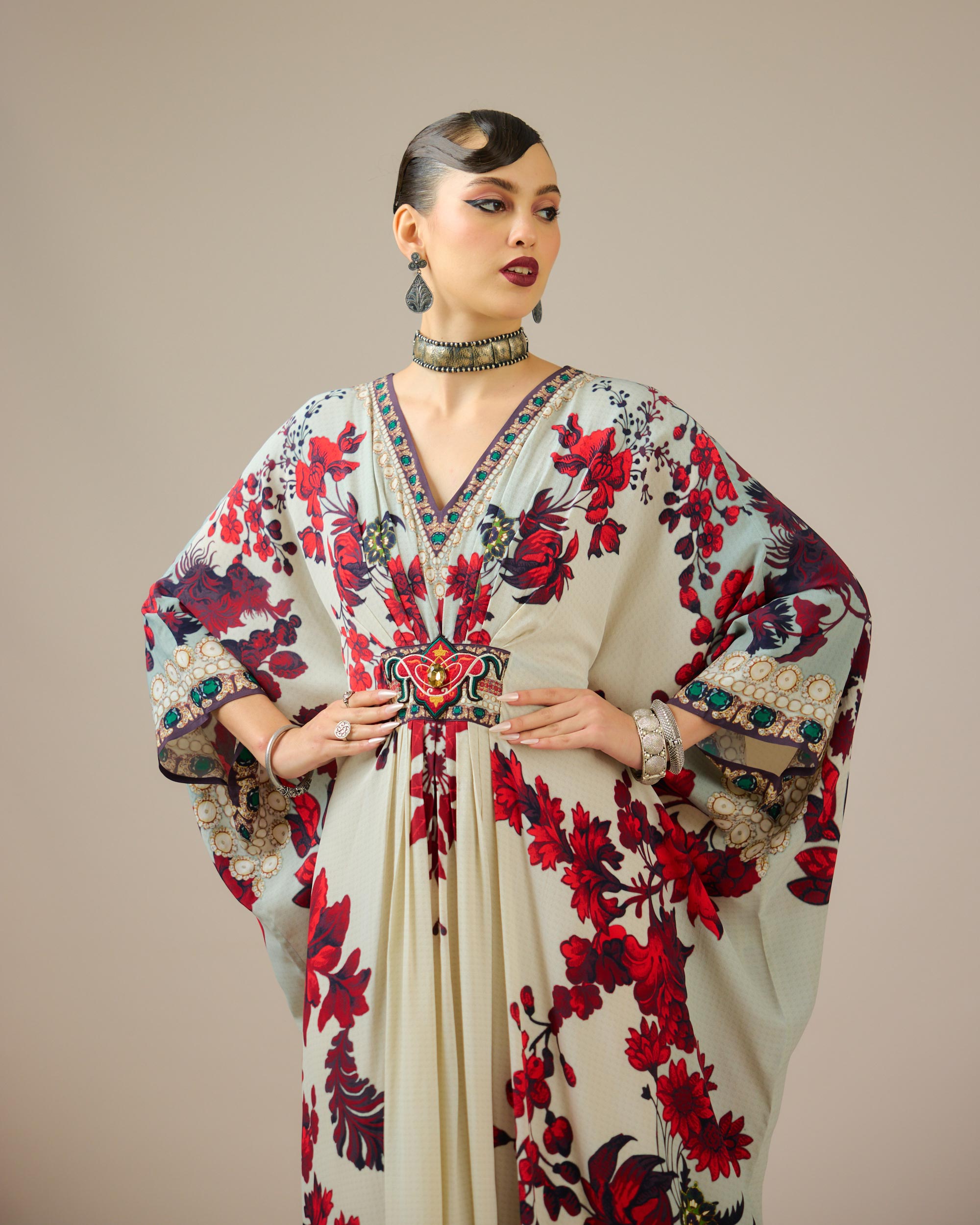 Nizam : Imama - Ivory/Red