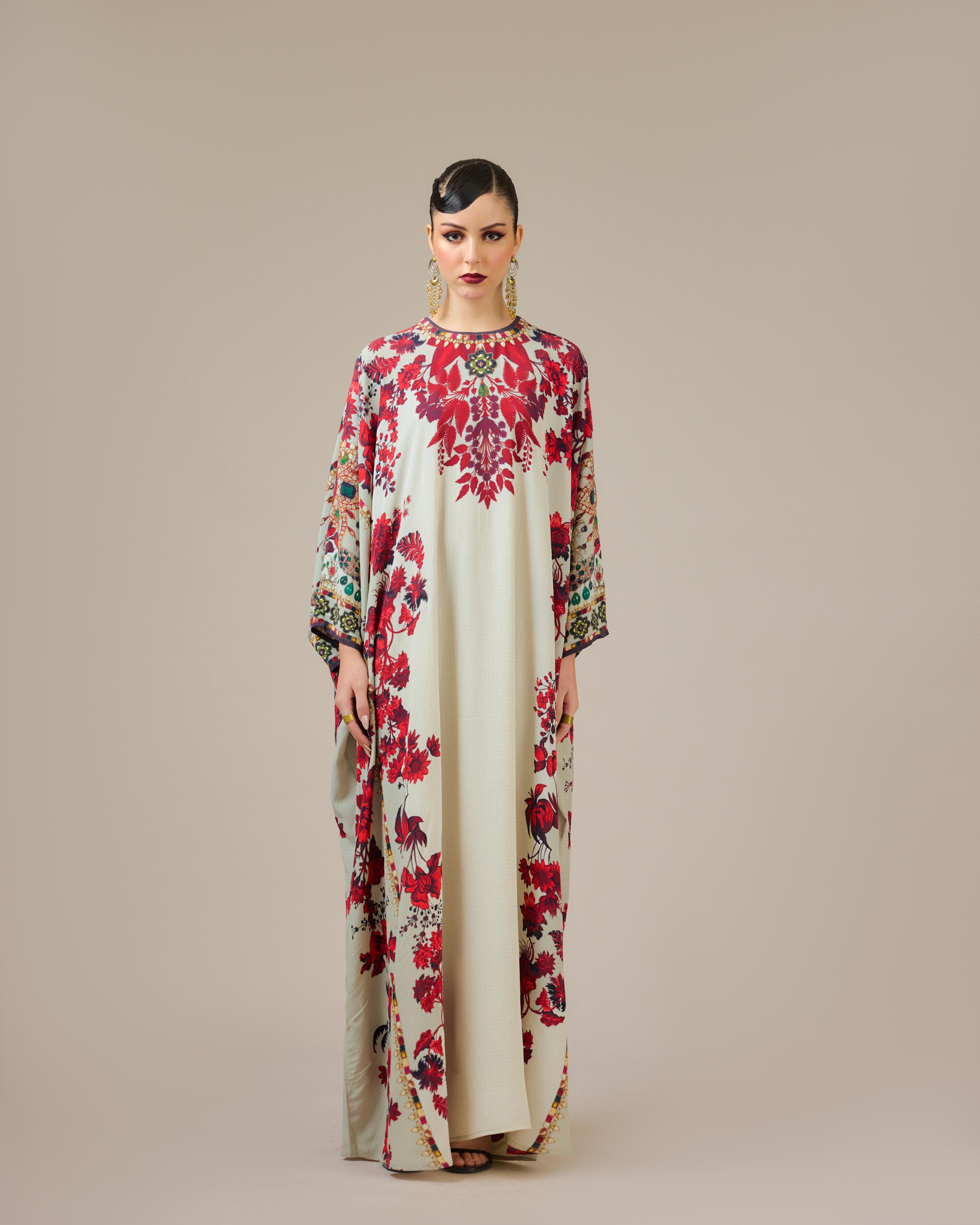 Nizam : Insha - Ivory/Red