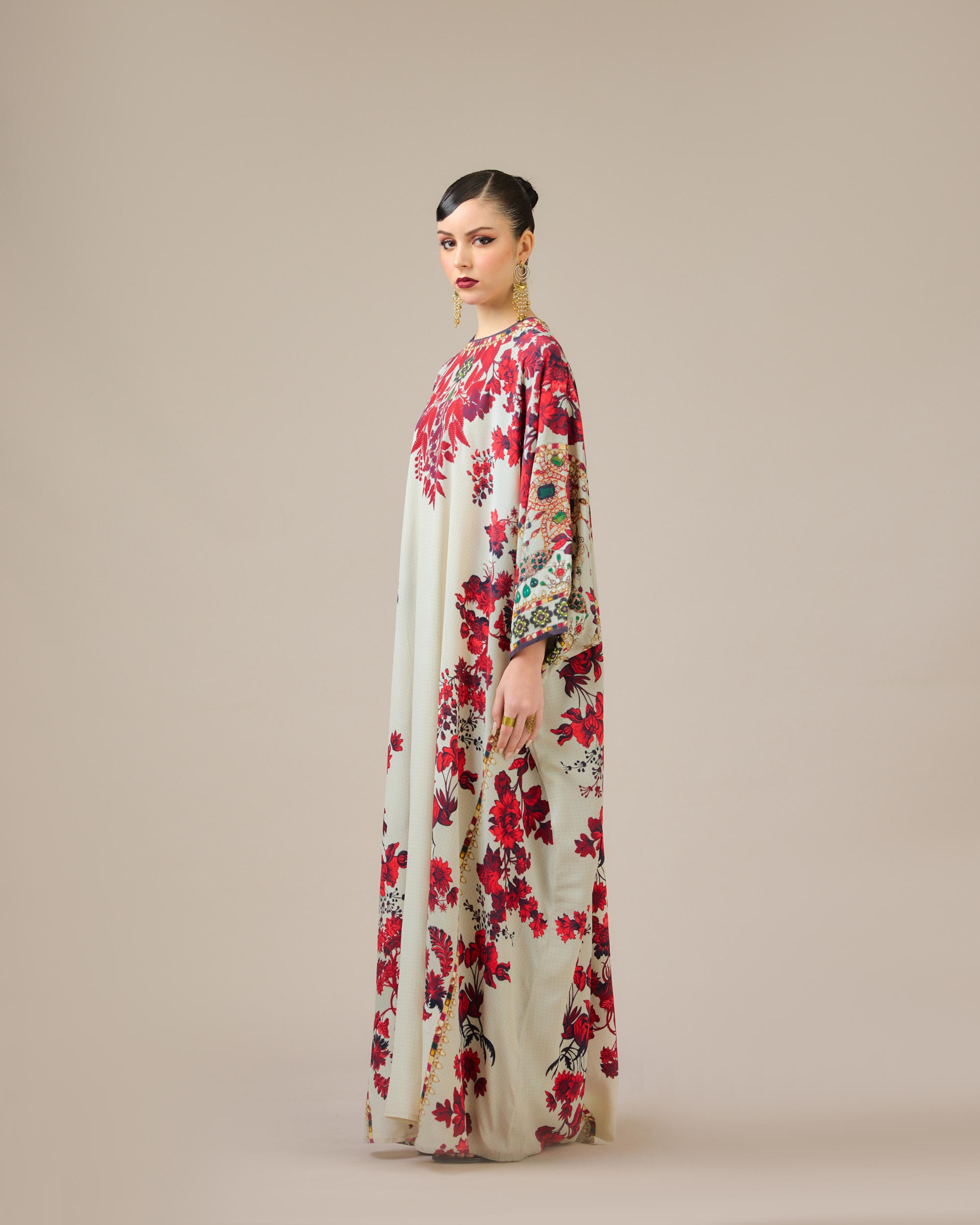 Nizam : Insha - Ivory/Red