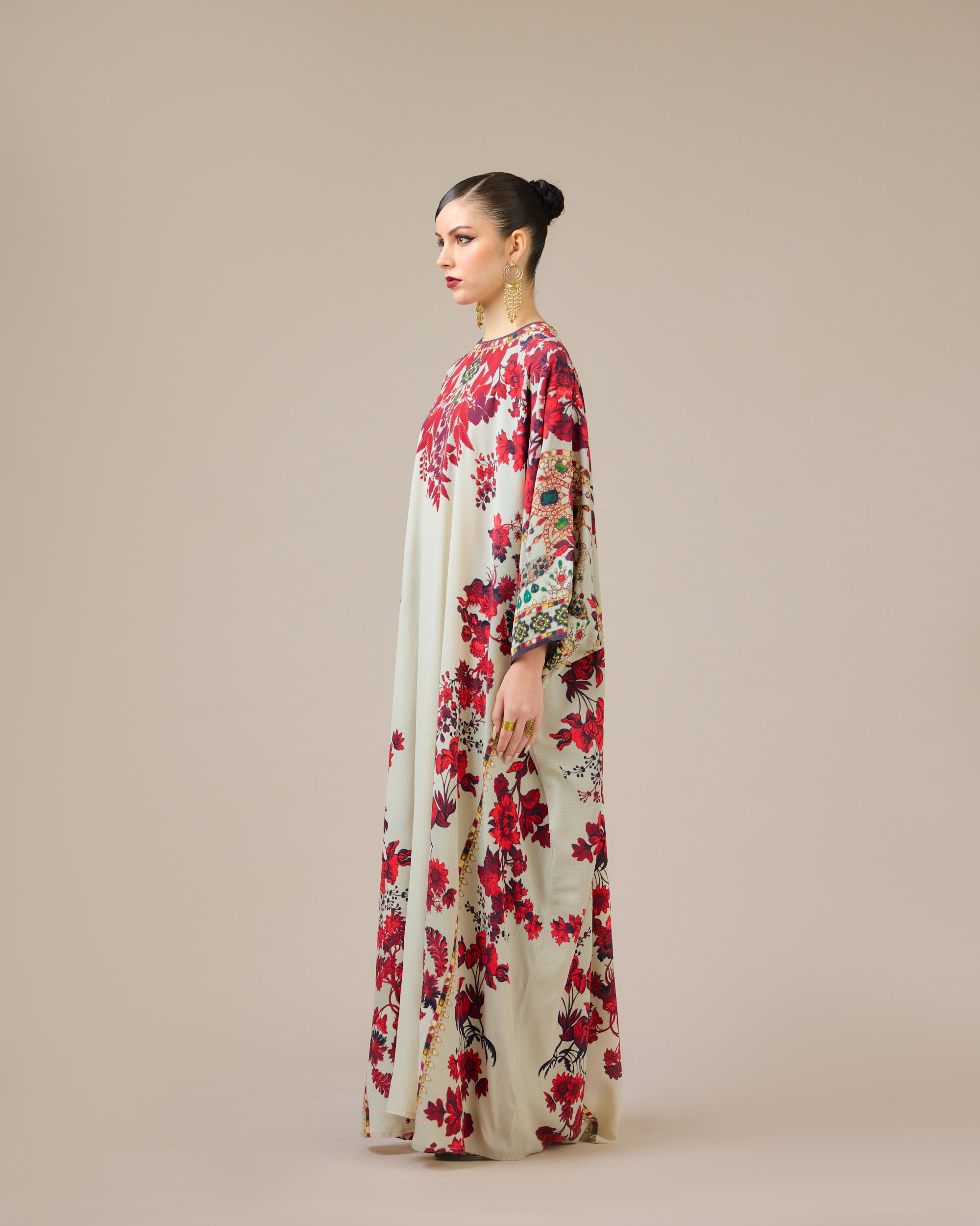 Nizam : Insha - Ivory/Red