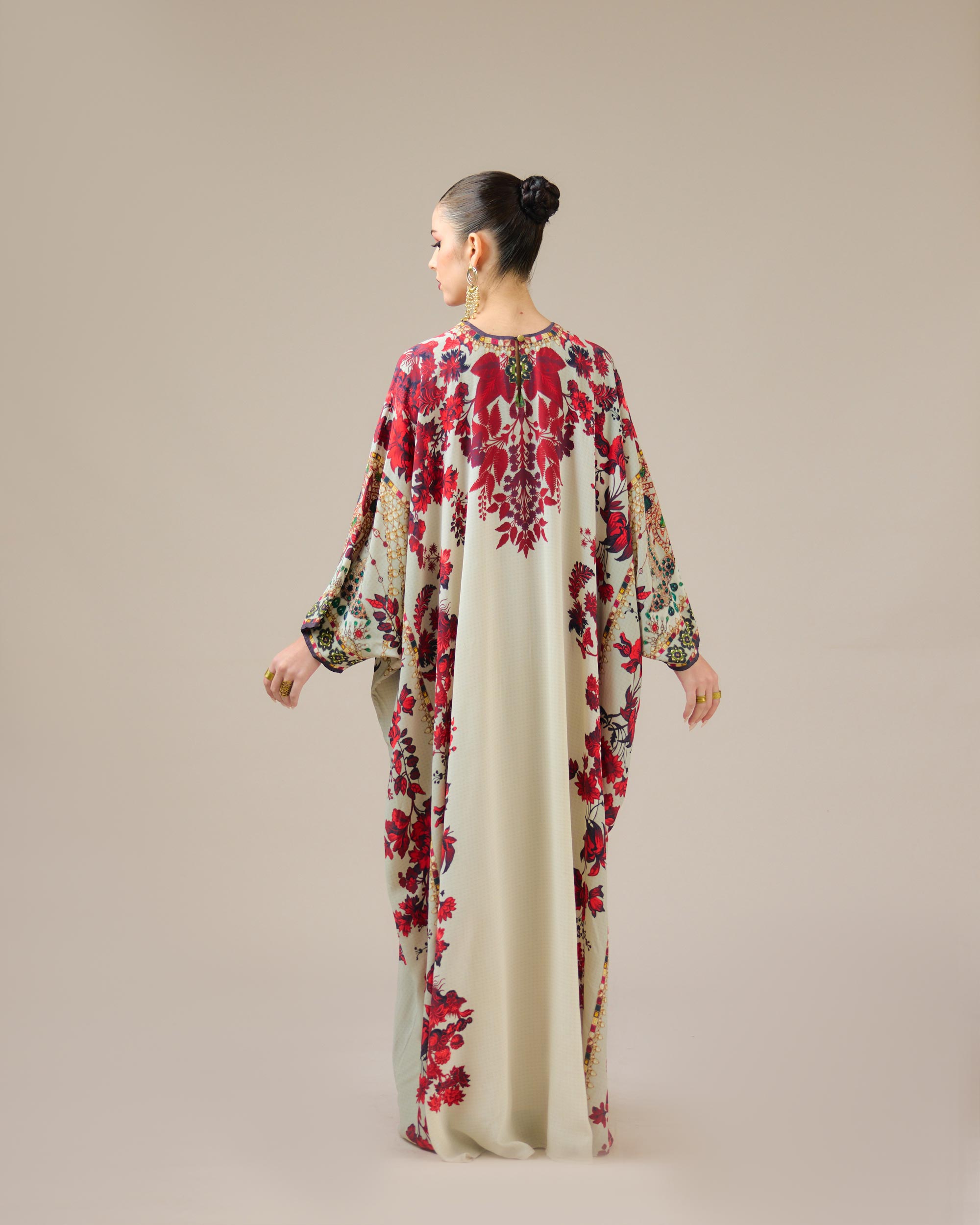 Nizam : Insha - Ivory/Red