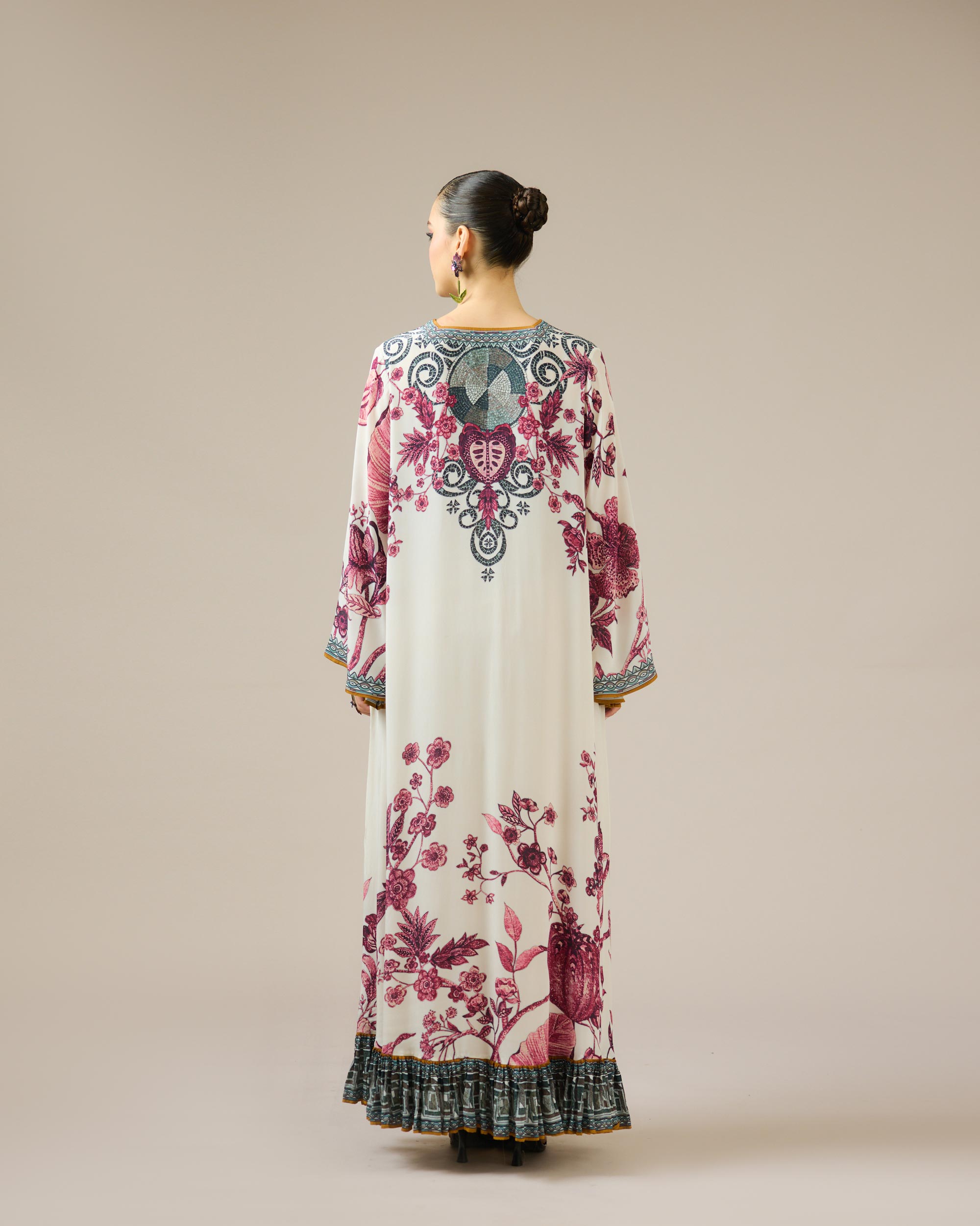 Florence : Barkha - Ivory/Raspberry