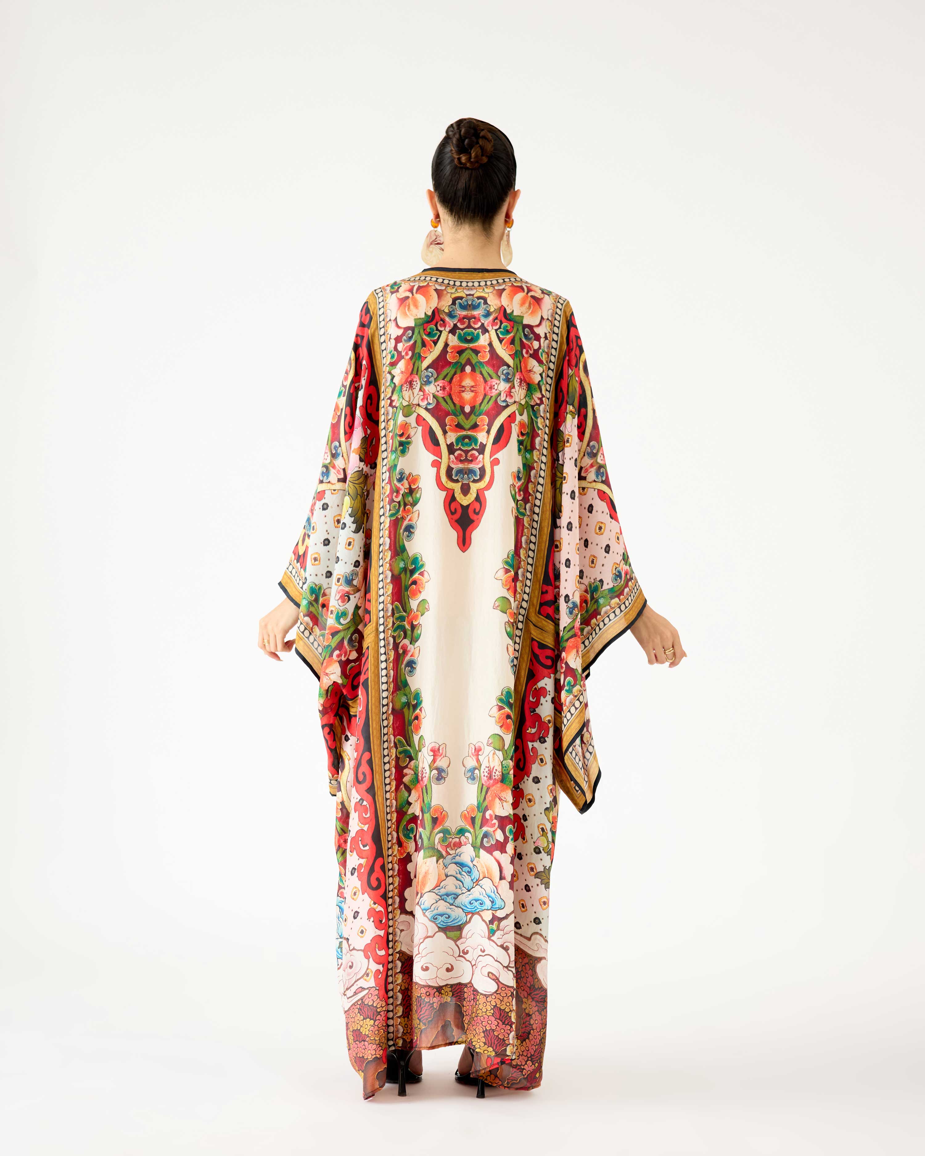 Ladakh : Beatrice - Beige/Red