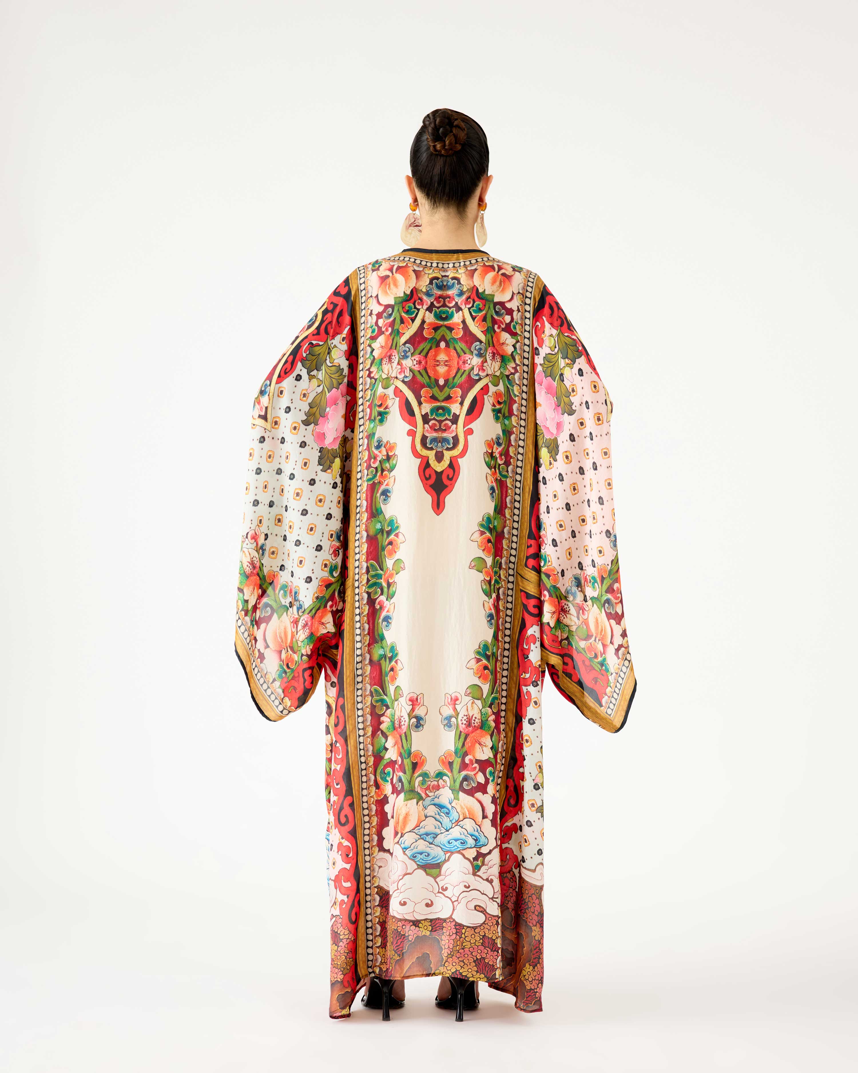 Ladakh : Beatrice - Beige/Red