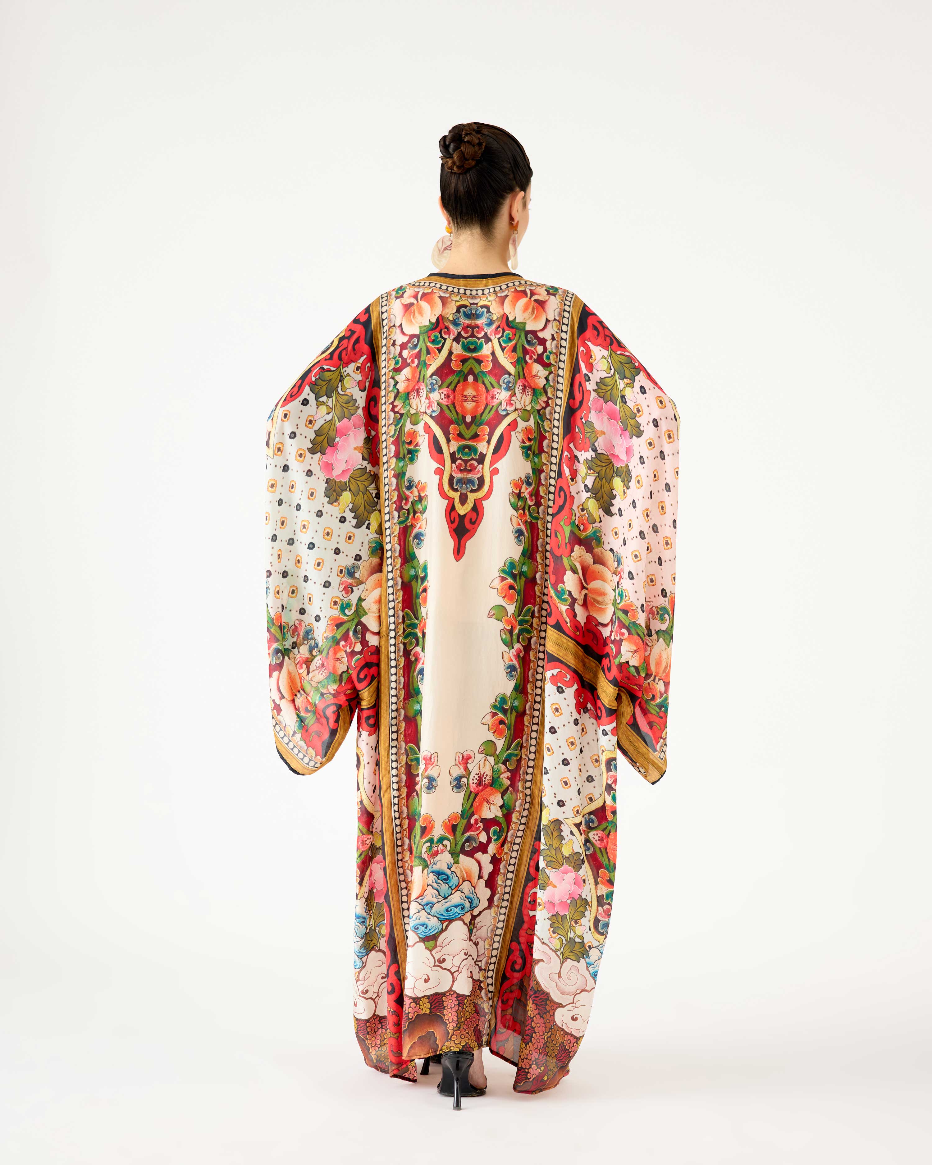 Ladakh : Beatrice - Beige/Red