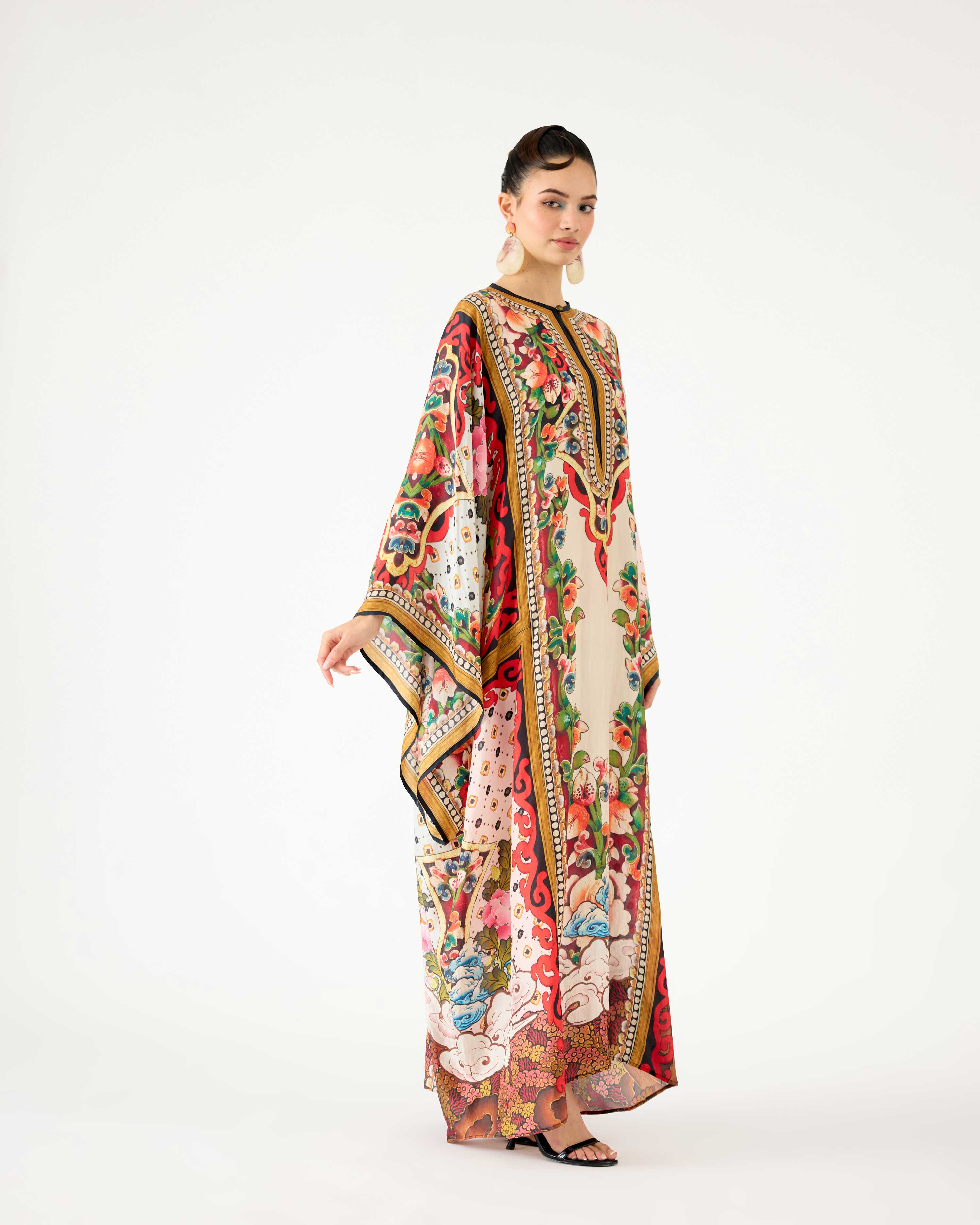 Ladakh : Beatrice - Beige/Red