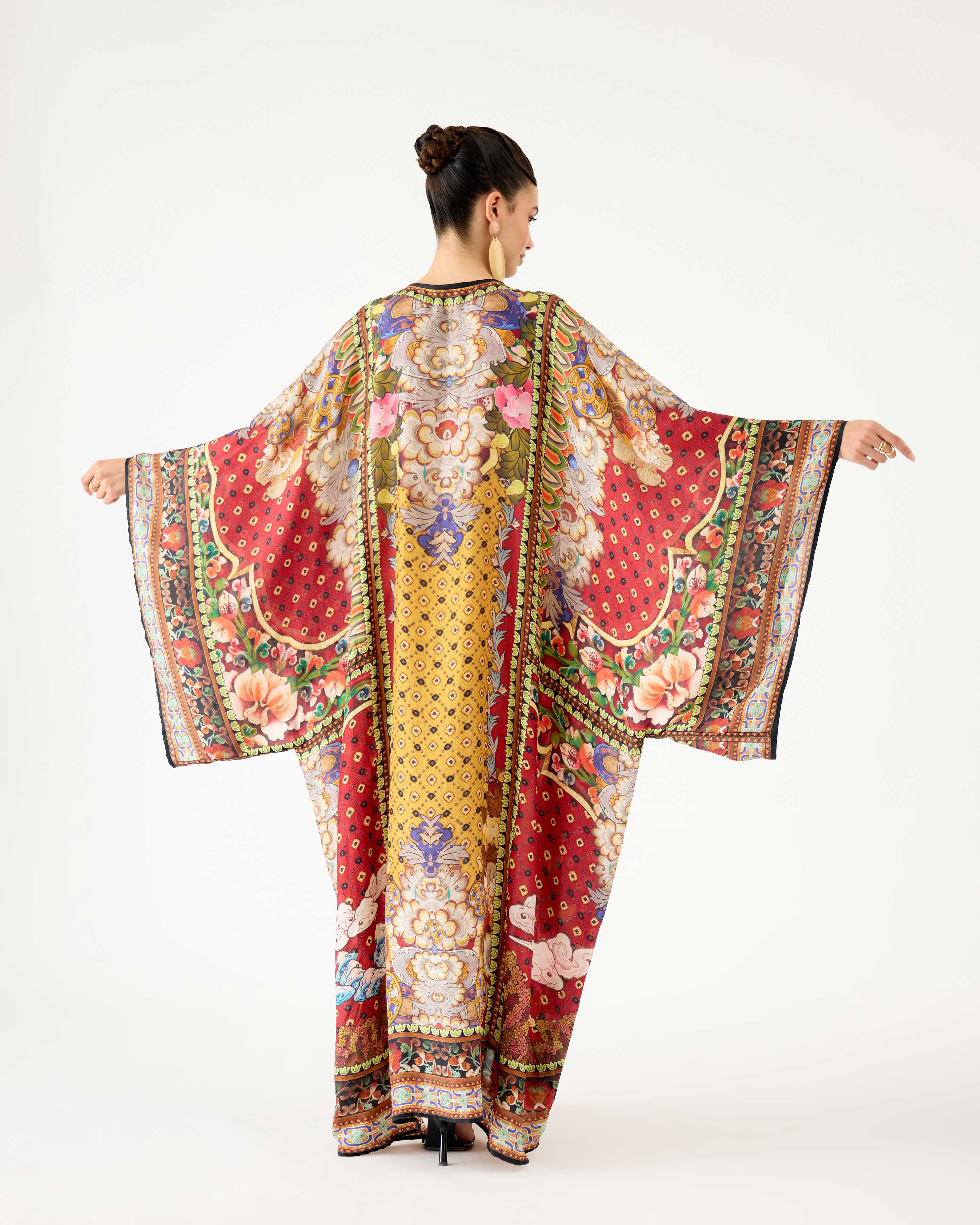 Ladakh : Beatrice - Mustard/Burgundy