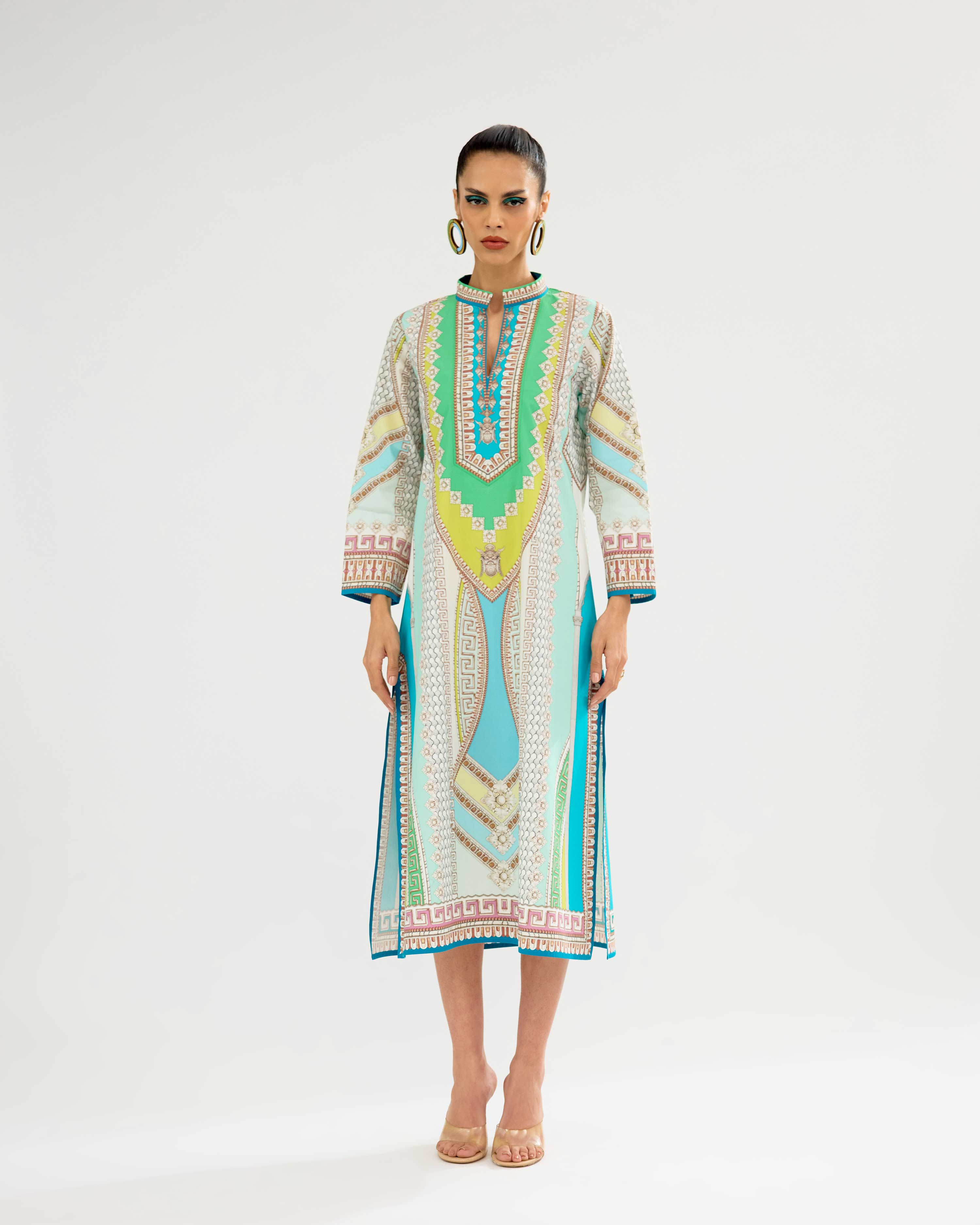 Orvieto : Ramneek - Aqua/Multi