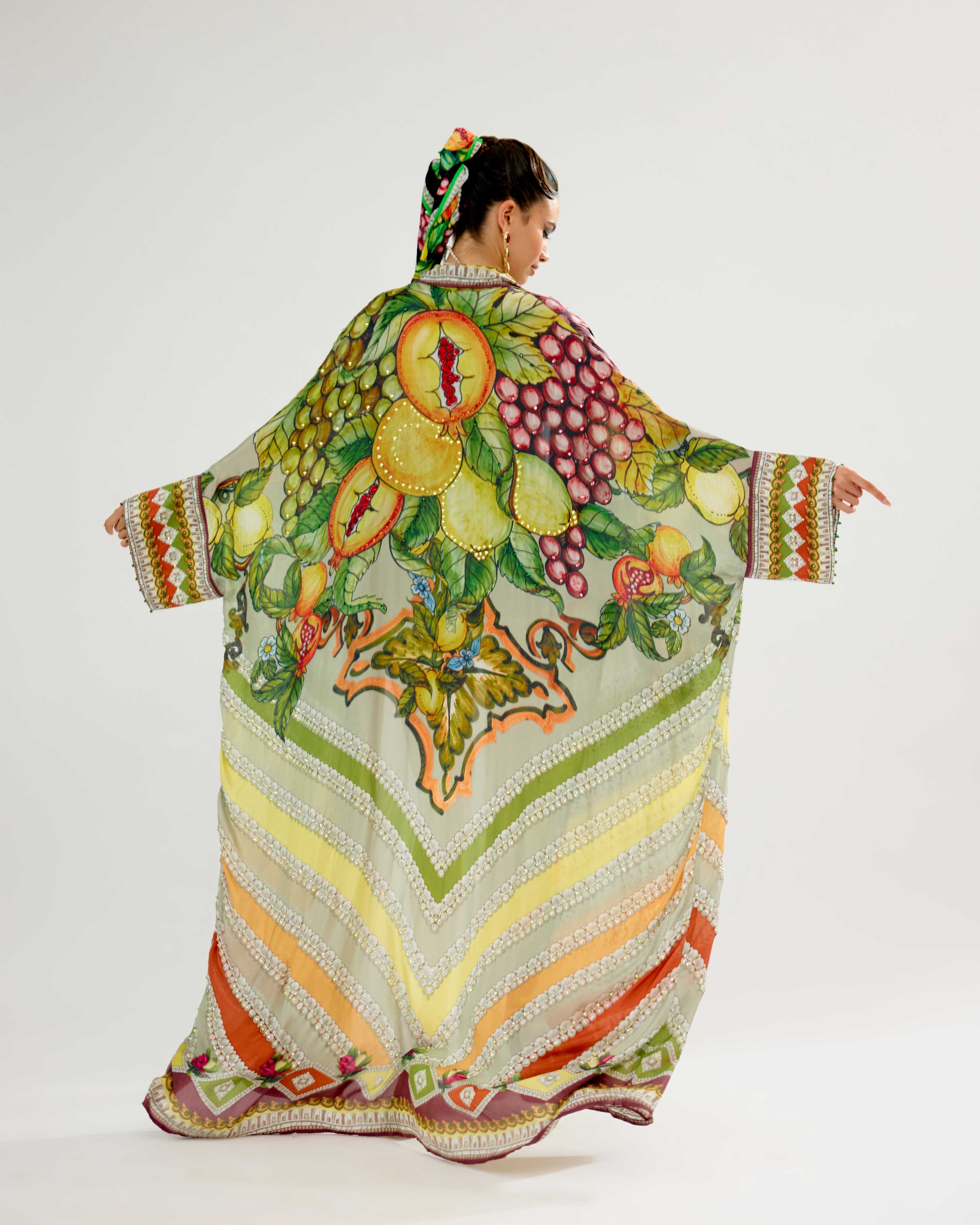 Orvieto : Kimono - Olive/Lemon