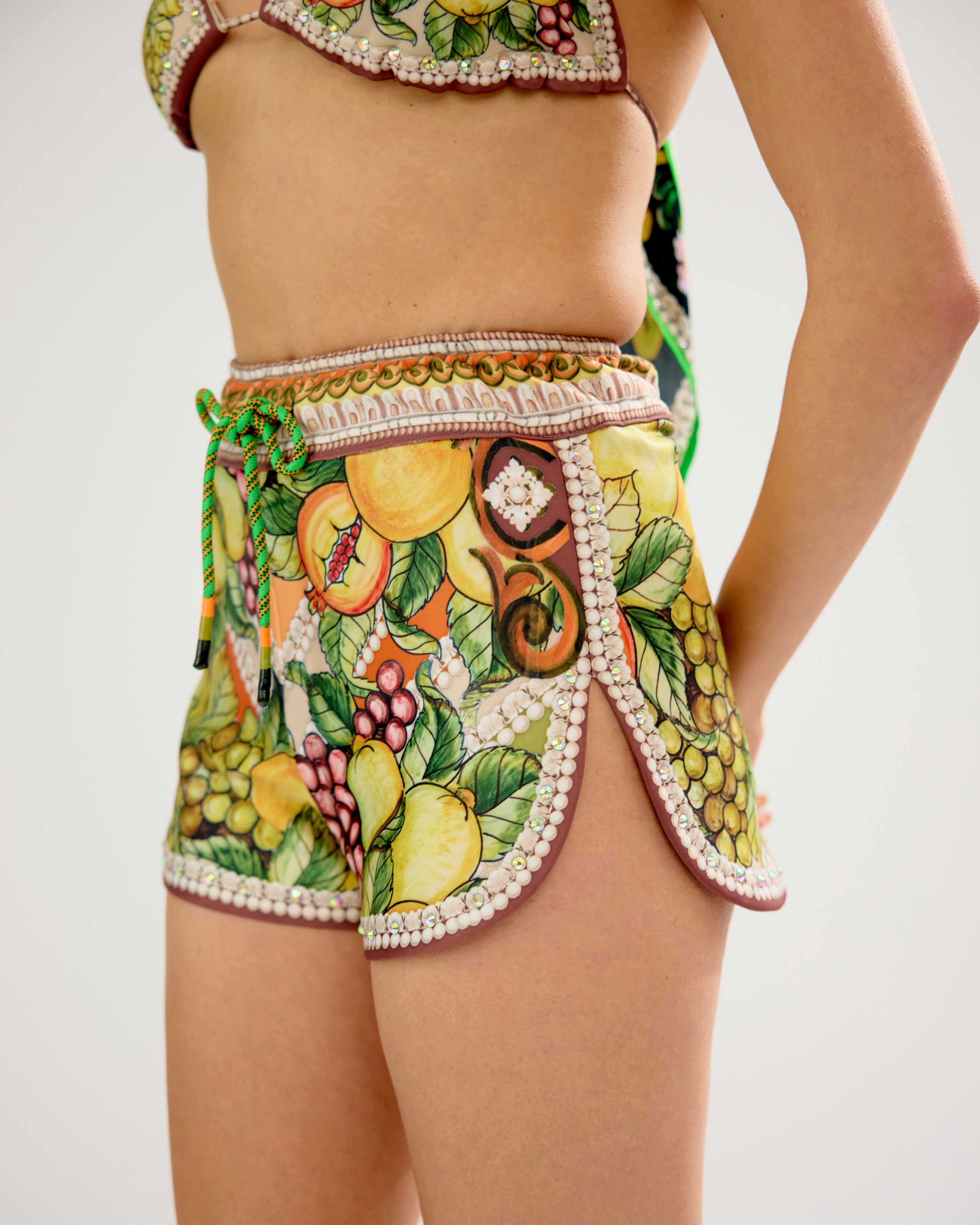 Orvieto : Kimono - Olive/Lemon