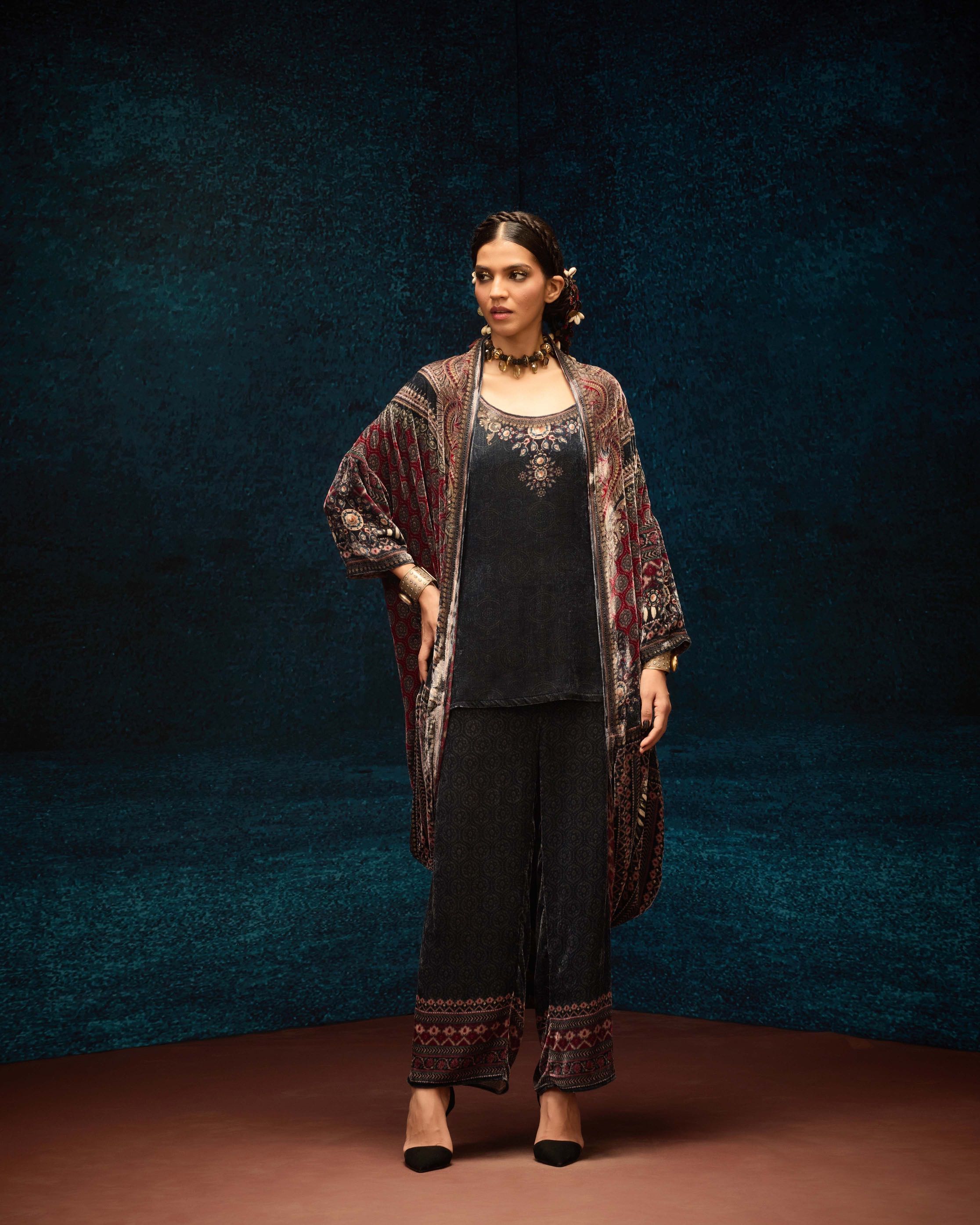Ajrakh : Jannat - Black