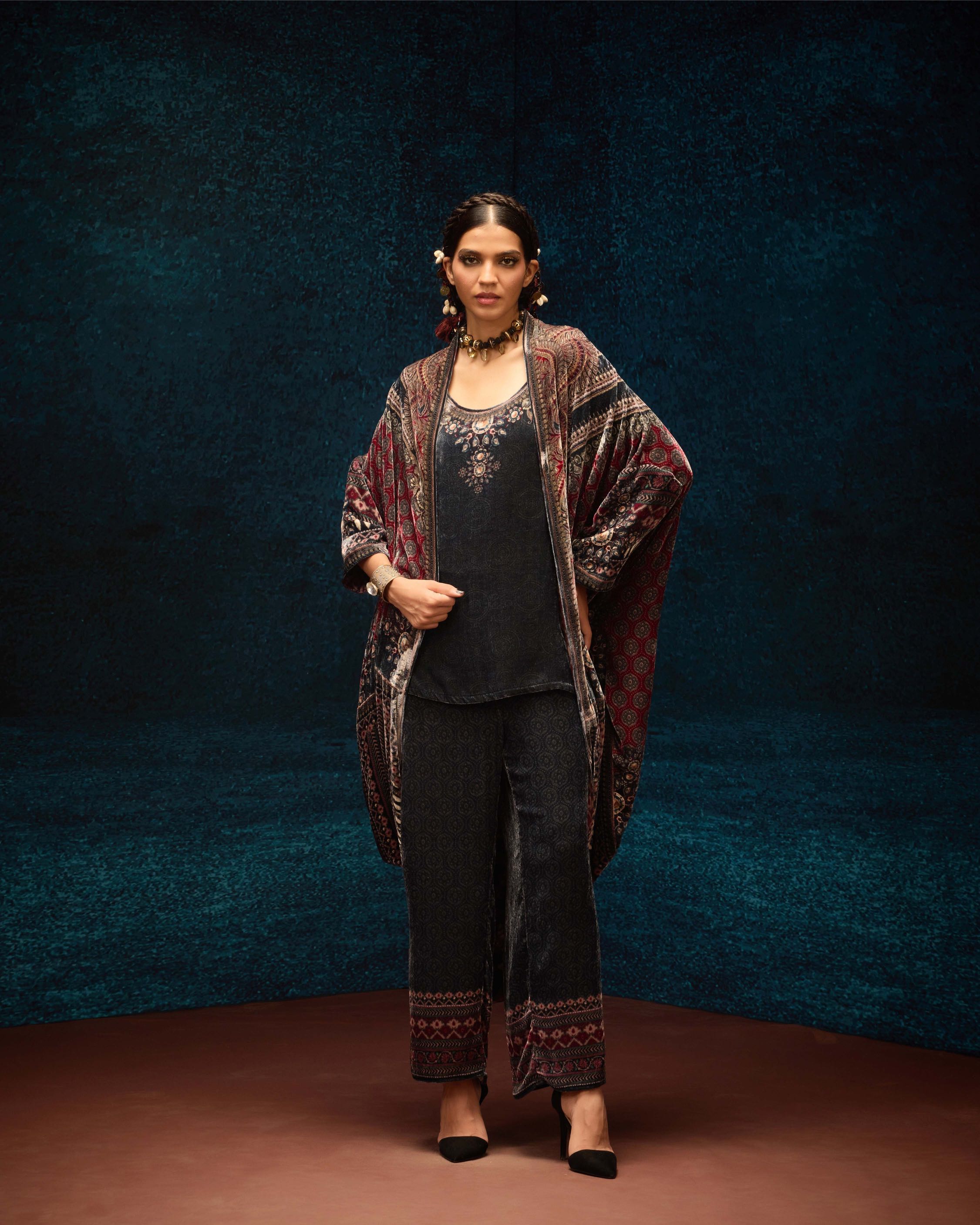 Ajrakh : Jannat - Black