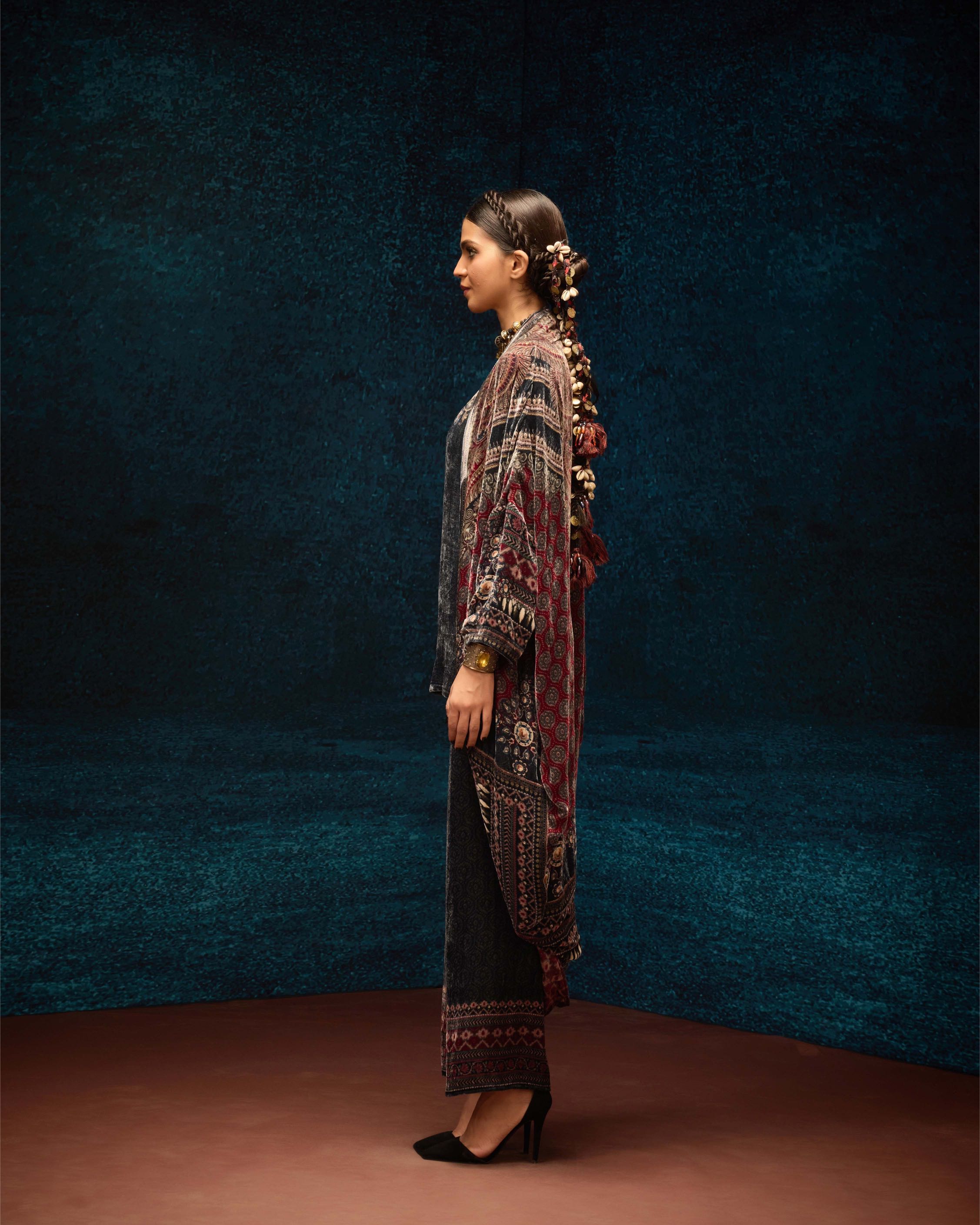 Ajrakh : Jannat - Black
