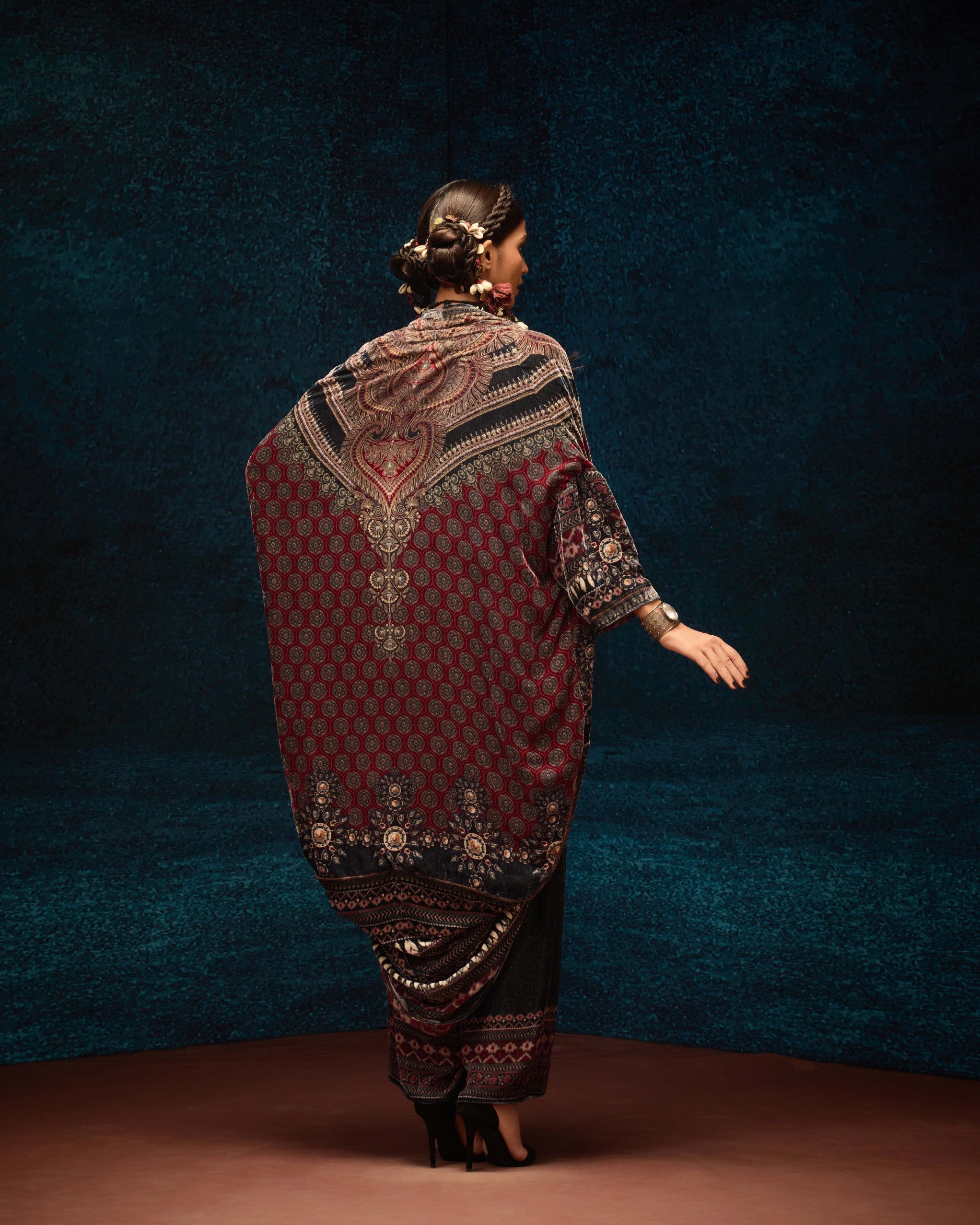 Ajrakh : Jannat - Black