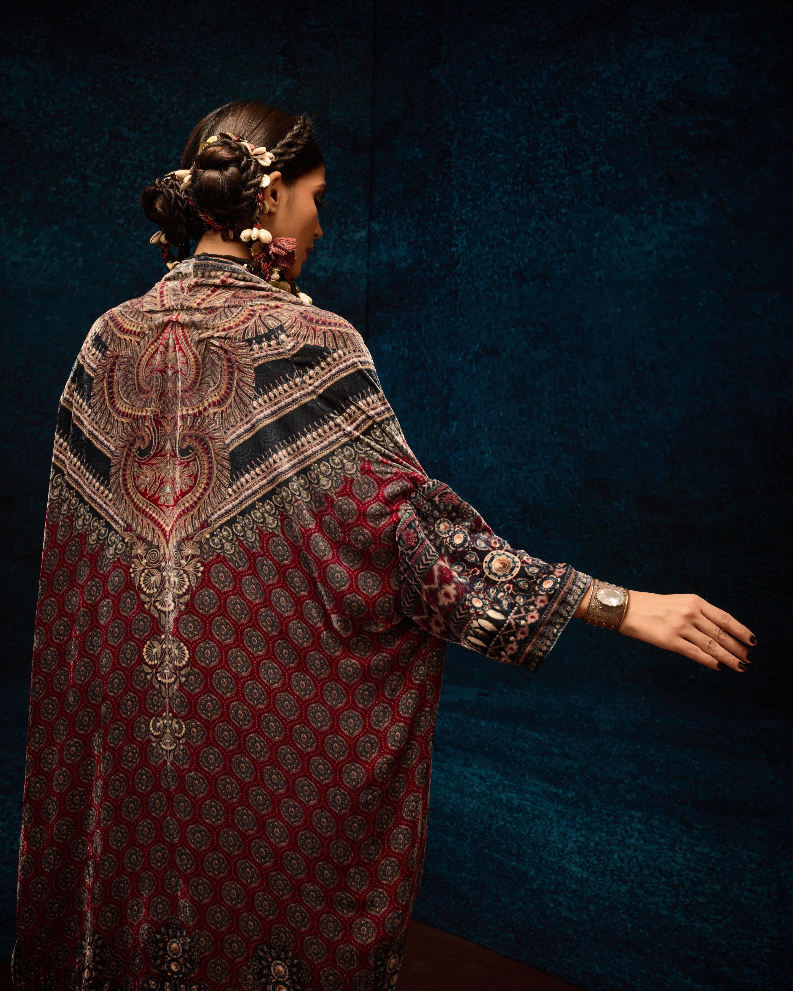 Ajrakh : Jannat - Black