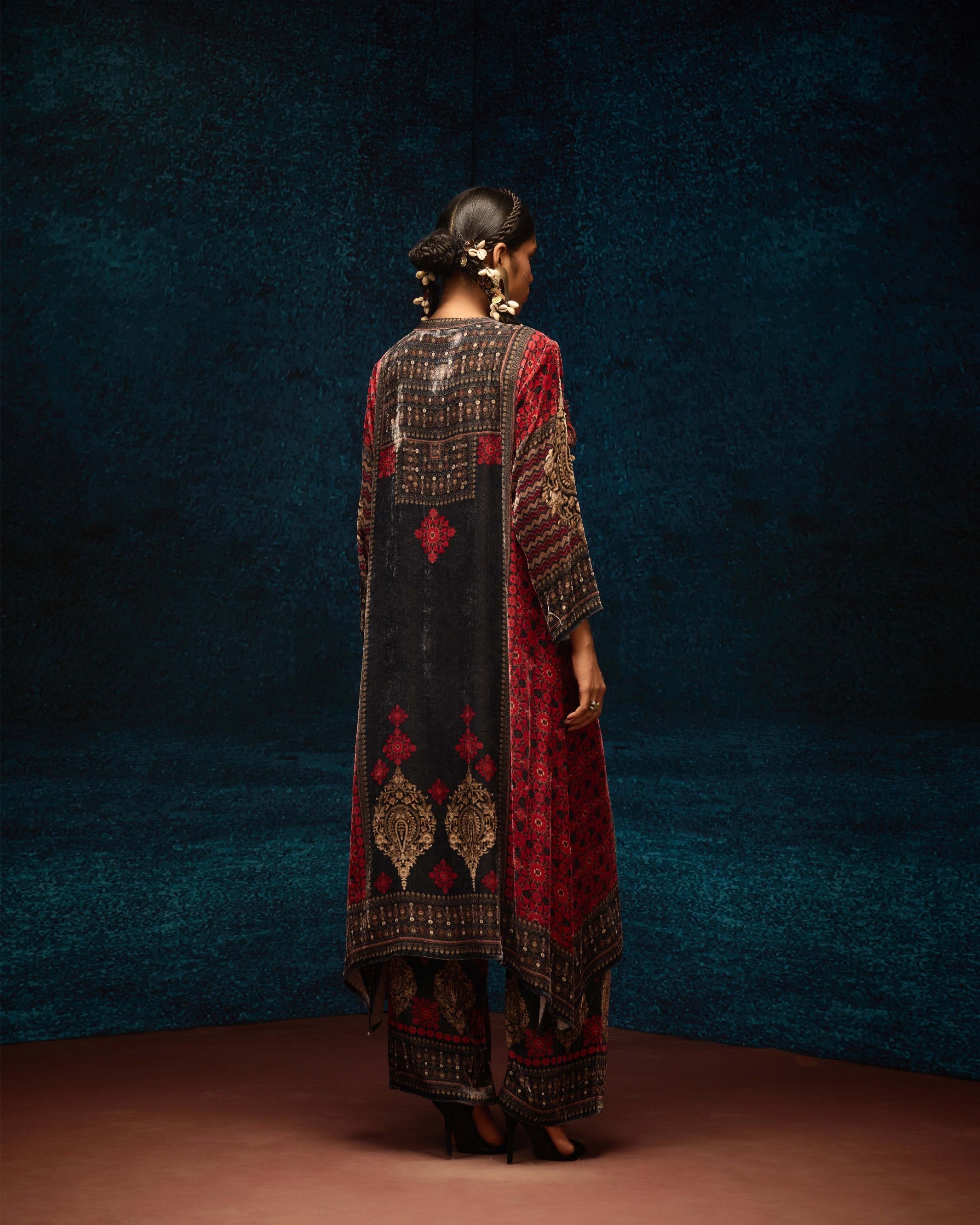 Ajrakh : Zeynep - Red/Black