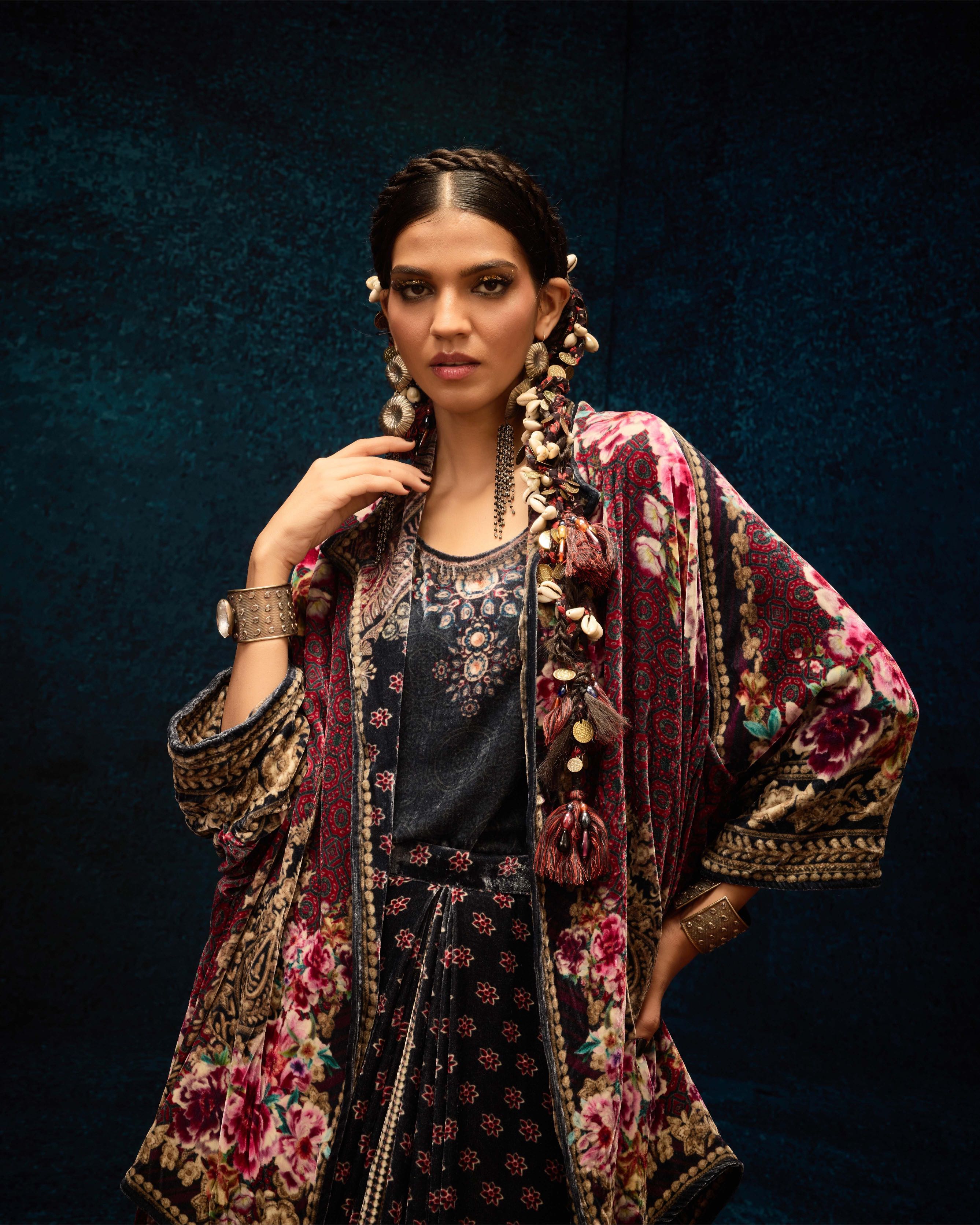 Ajrakh : Adhira/Surilee - Black