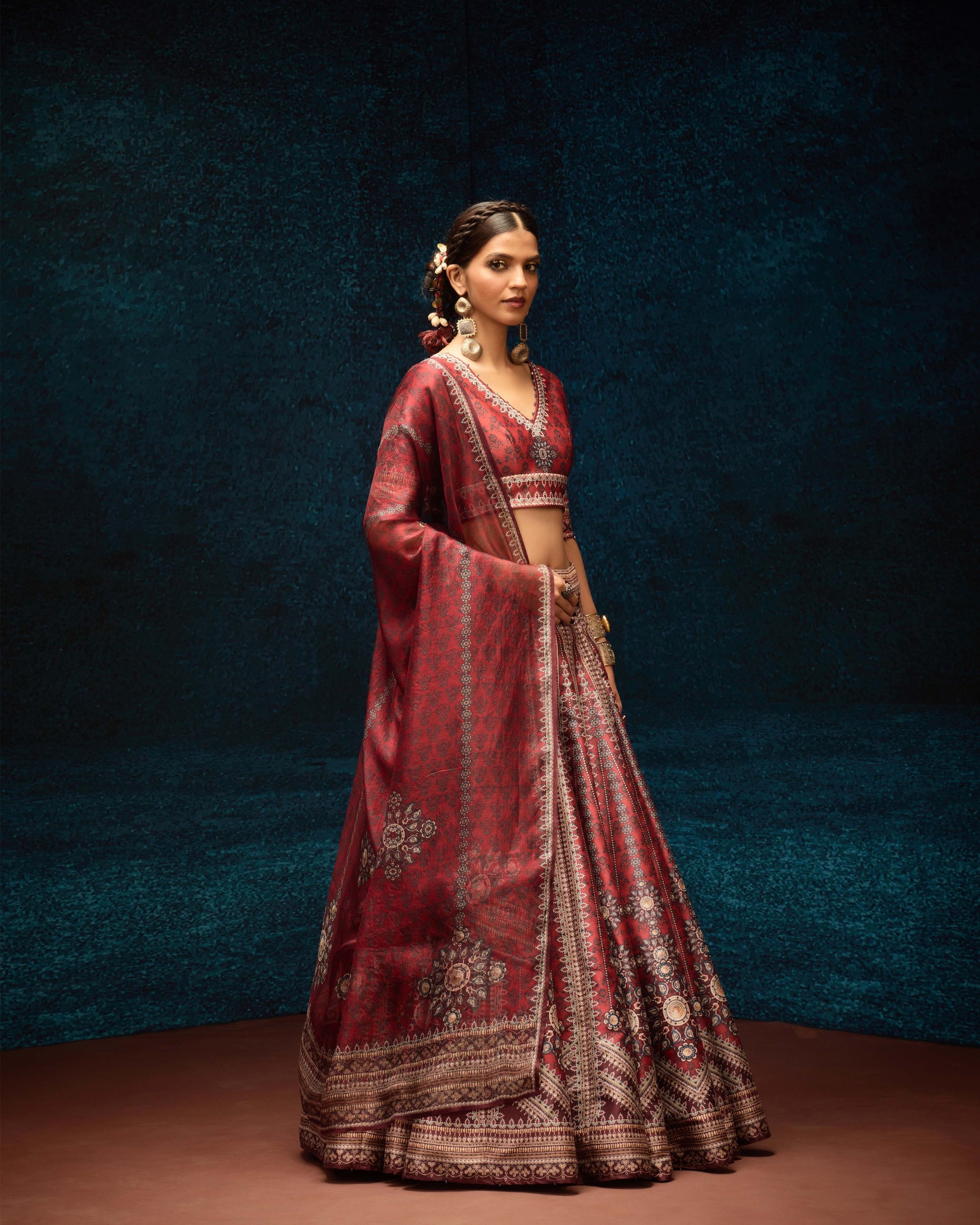 Ajrakh : Leela - Red
