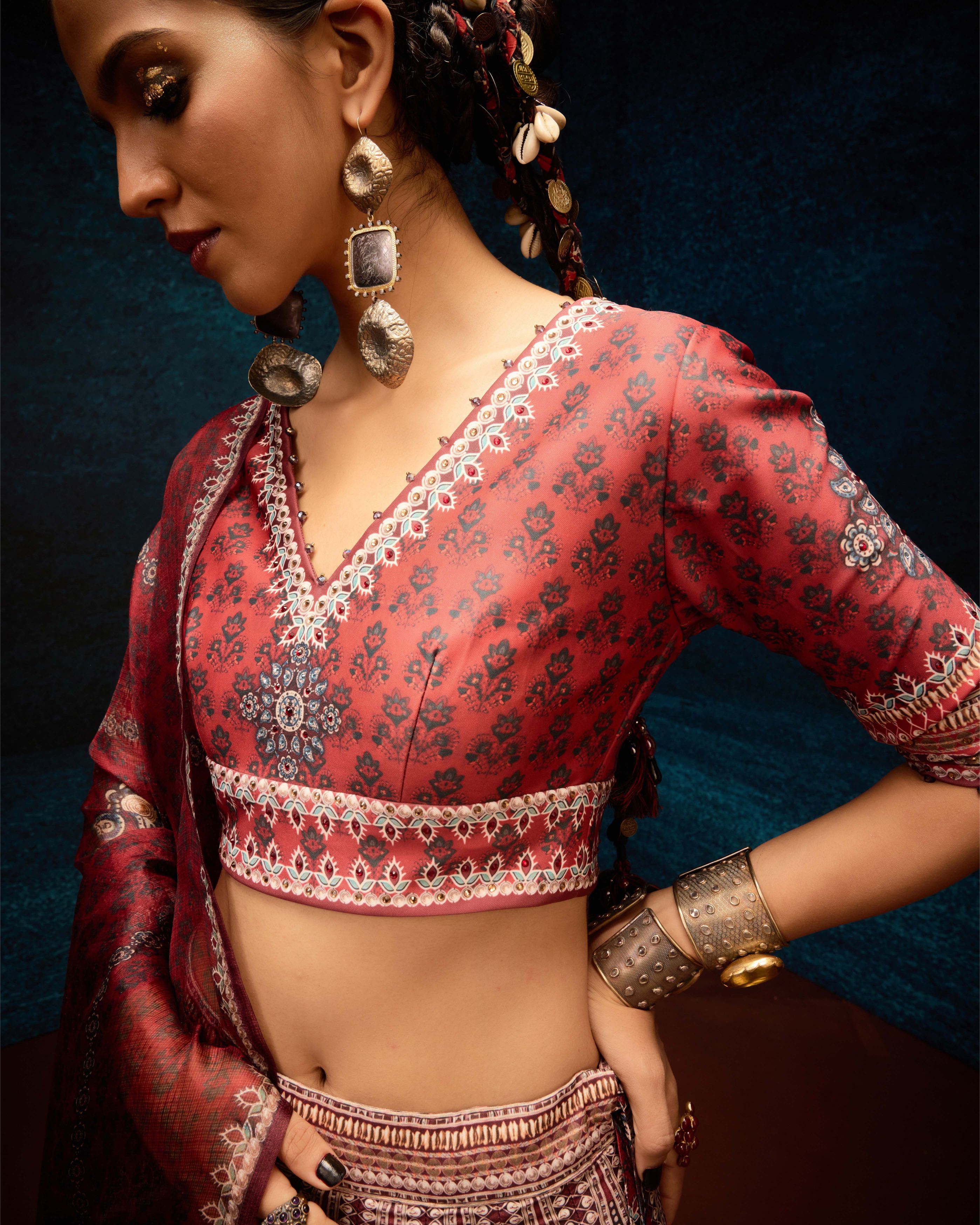 Ajrakh : Leela - Red