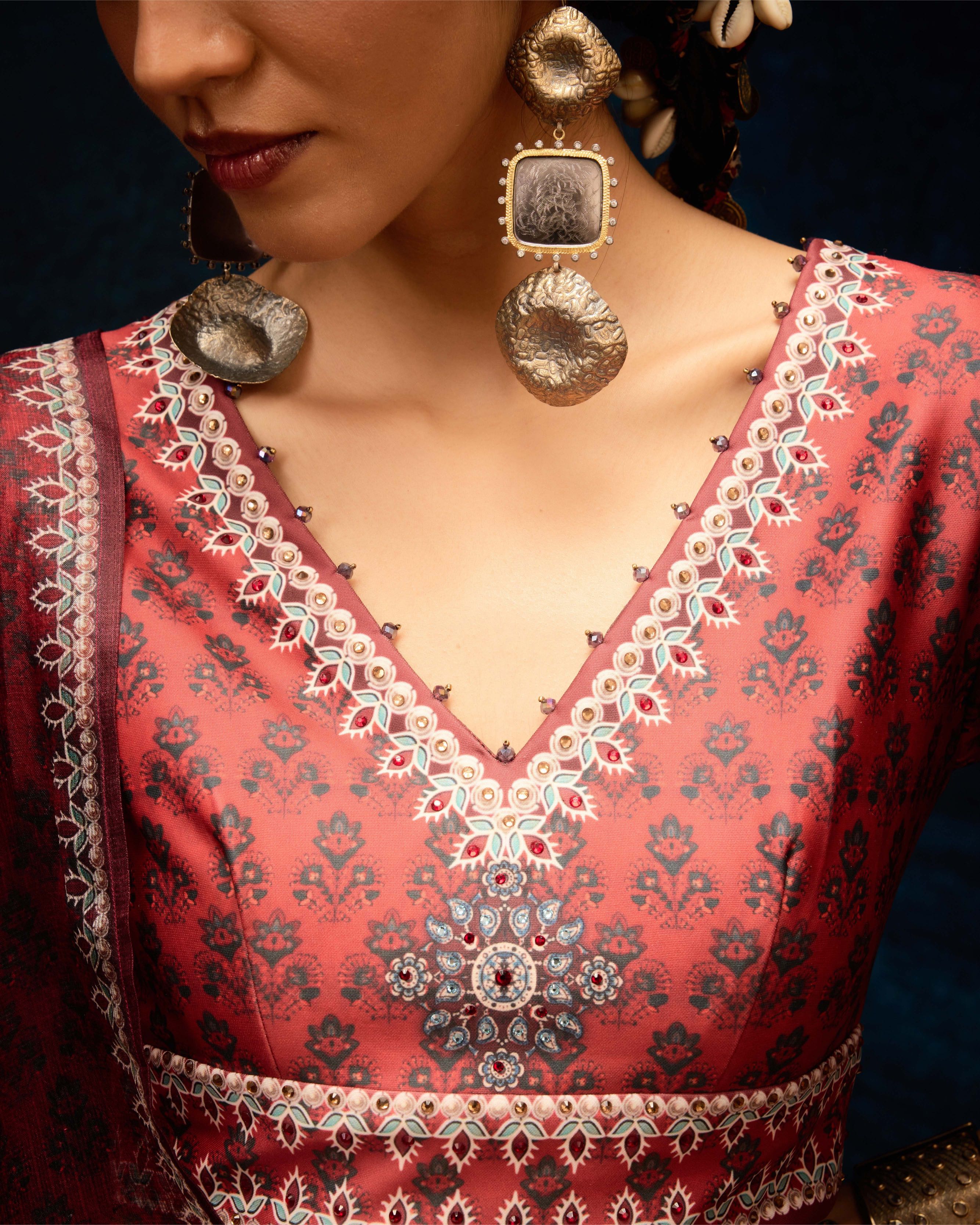 Ajrakh : Leela - Red